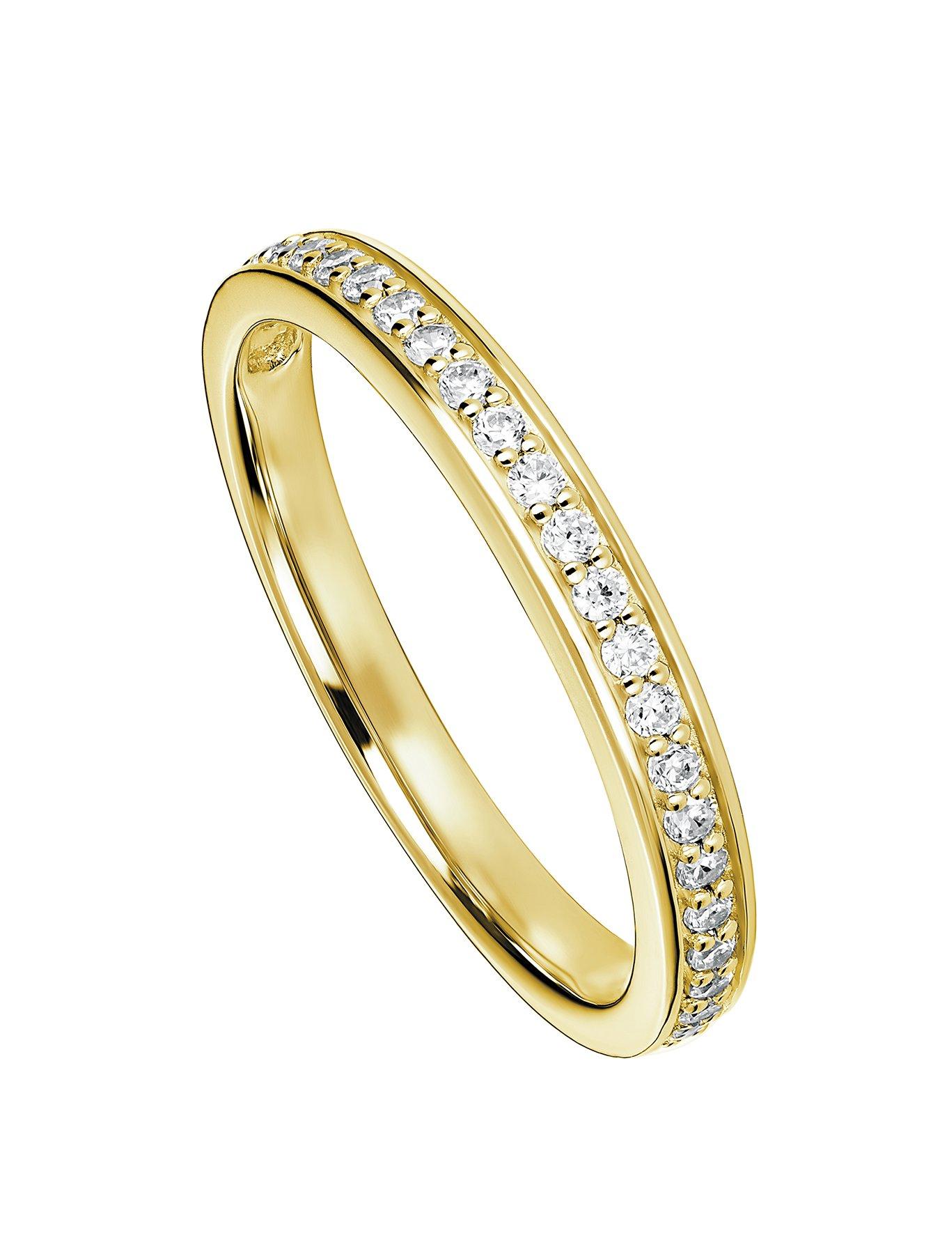 undefined Hallie 9ct Yellow Gold 0.25ct Lab Grown Diamond Wedding Ring