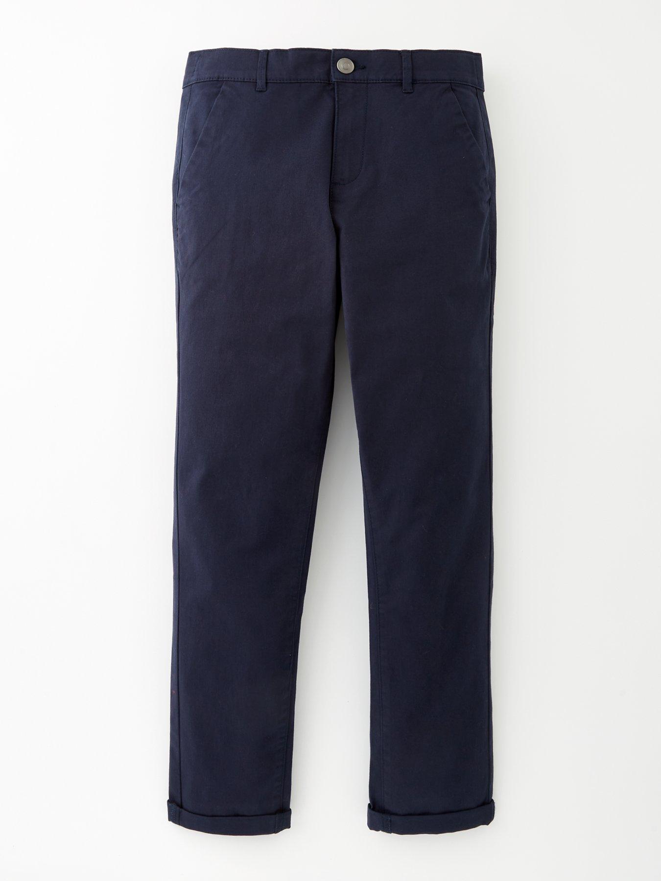 The Very Collection Boys Chino Trousers - Navy