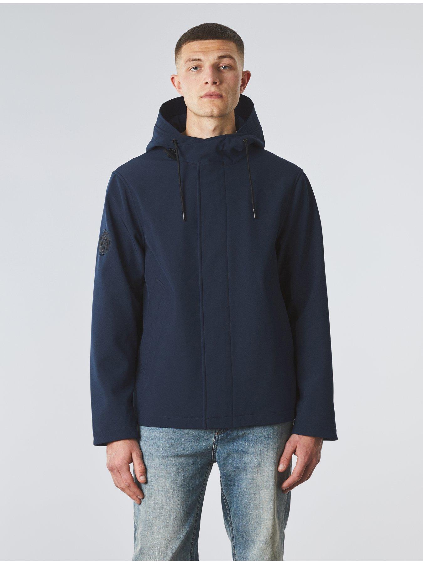 Pretty Green Oracle Soft Shell Jacket - Navy | very.co.uk