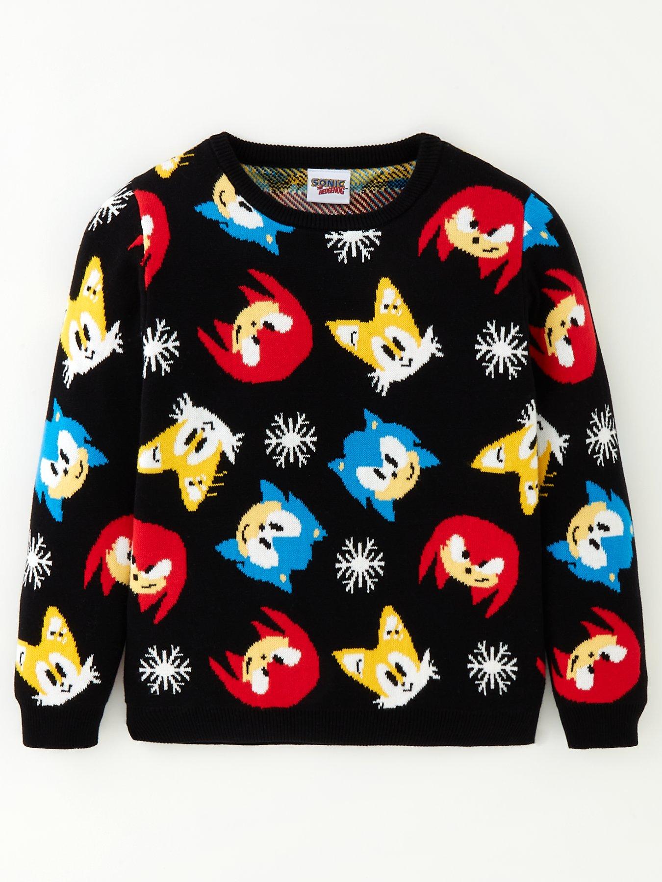 sonic-the-hedgehog-christmas-jumper-black