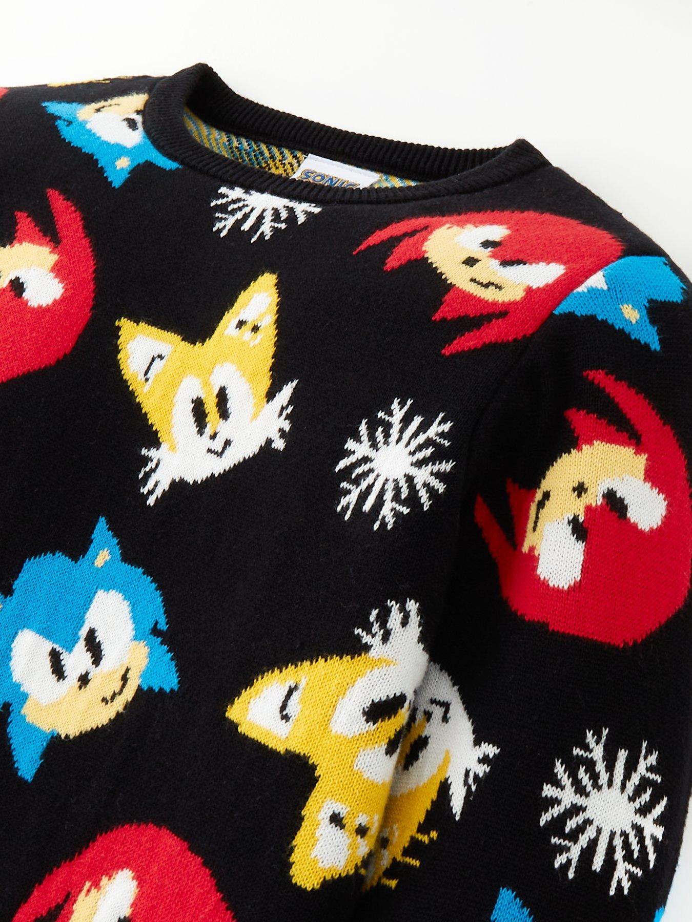 Sonic the Hedgehog Christmas Jumper - Black