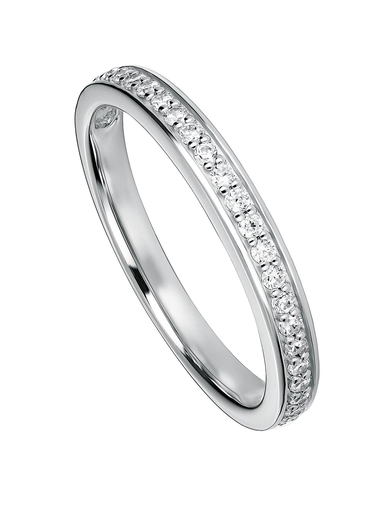 Created Brilliance Hallie 9ct White Gold 0.25ct Lab Grown Diamond Wedding Ring