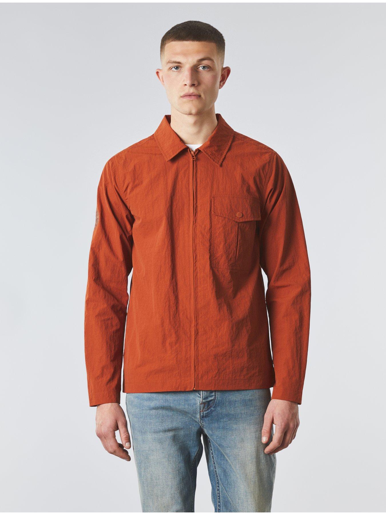 pretty-green-ridley-overshirt-orange