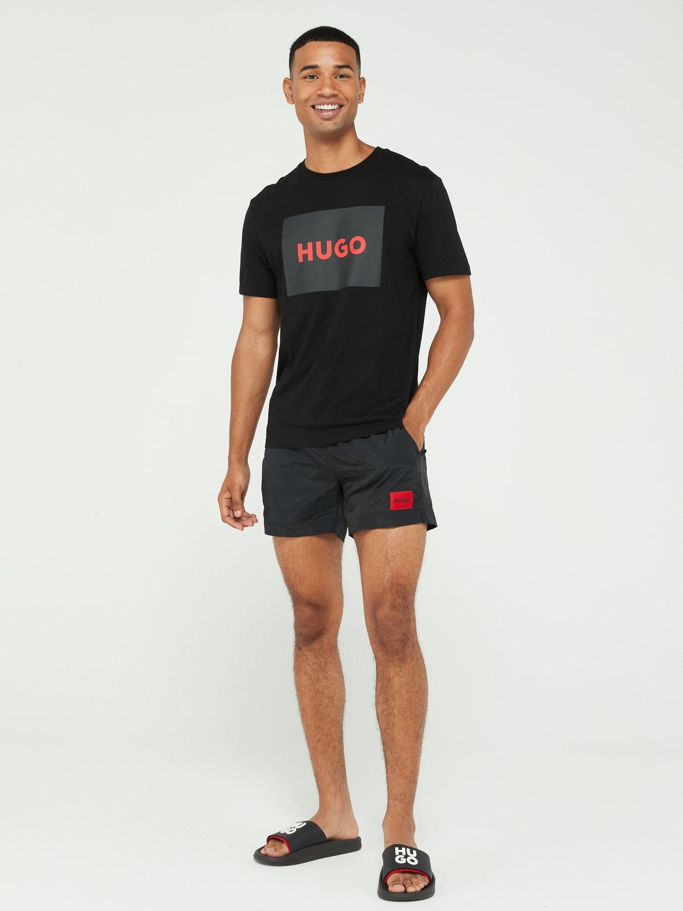 Image 3 of 5 of HUGO Dominica Swim Shorts - Black