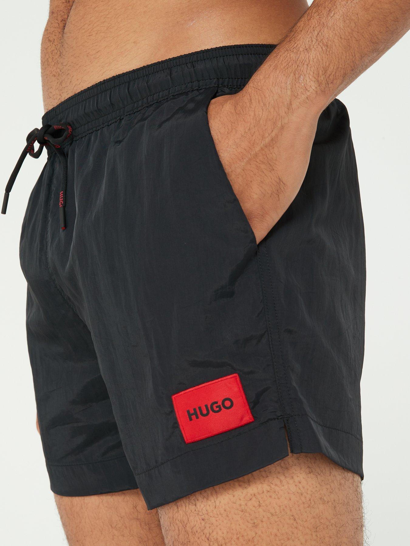 Image 4 of 5 of HUGO Dominica Swim Shorts - Black
