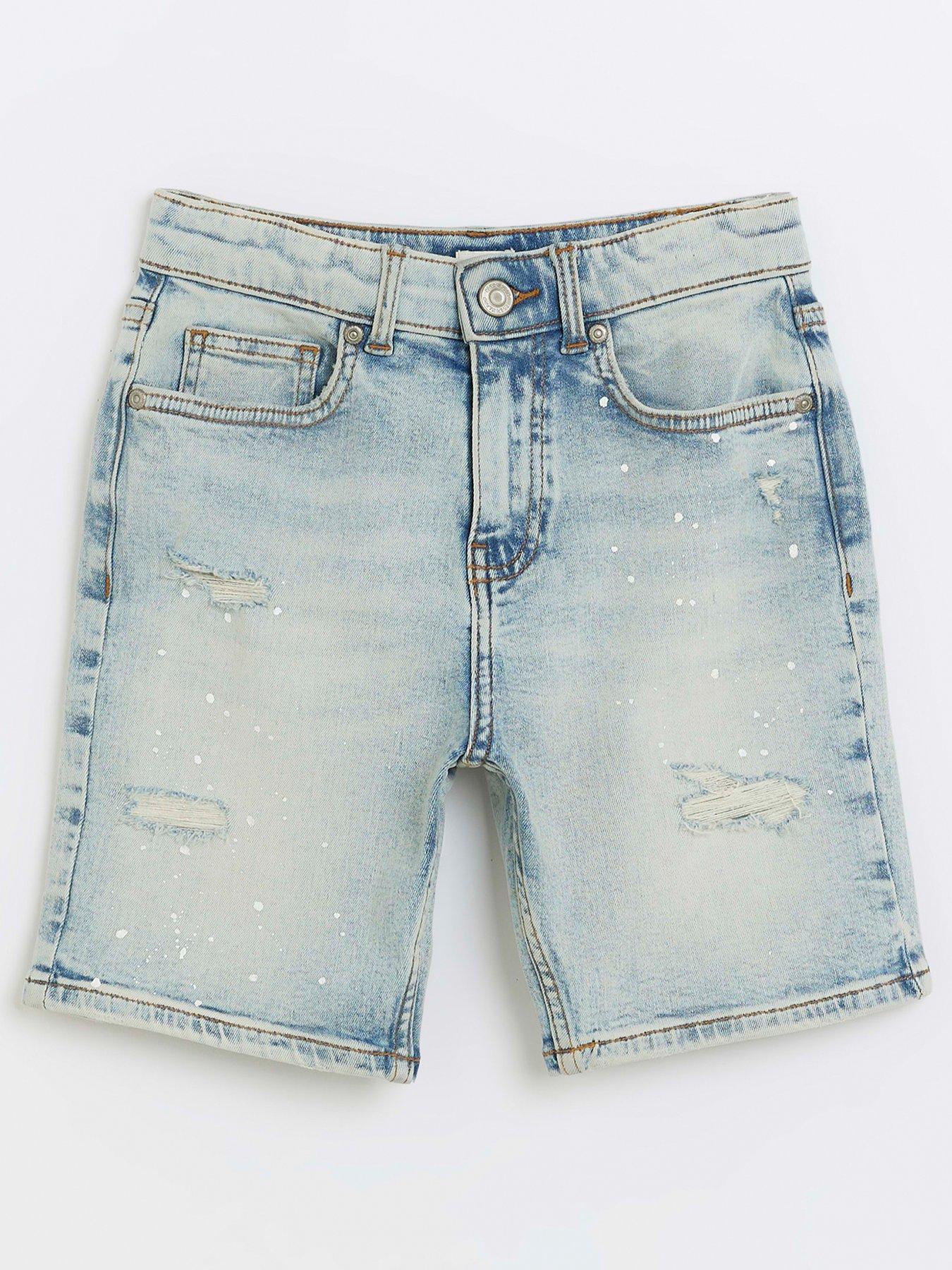 Boys distressed jean store shorts