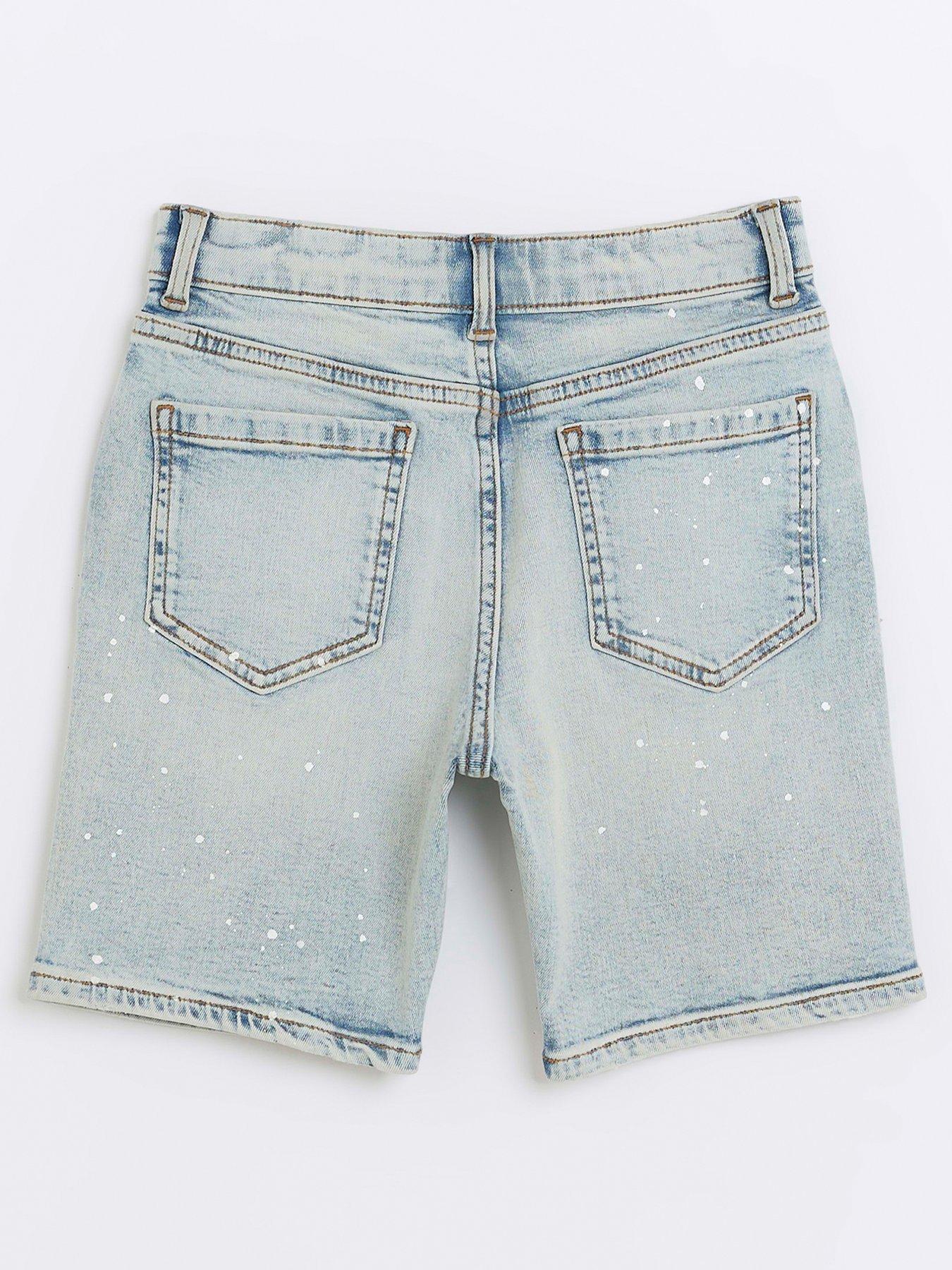 Ripped denim deals shorts boys