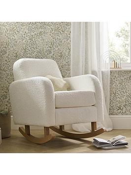 Product photograph of Cuddleco Etta Nursing Chair - Boucle Off White from very.co.uk