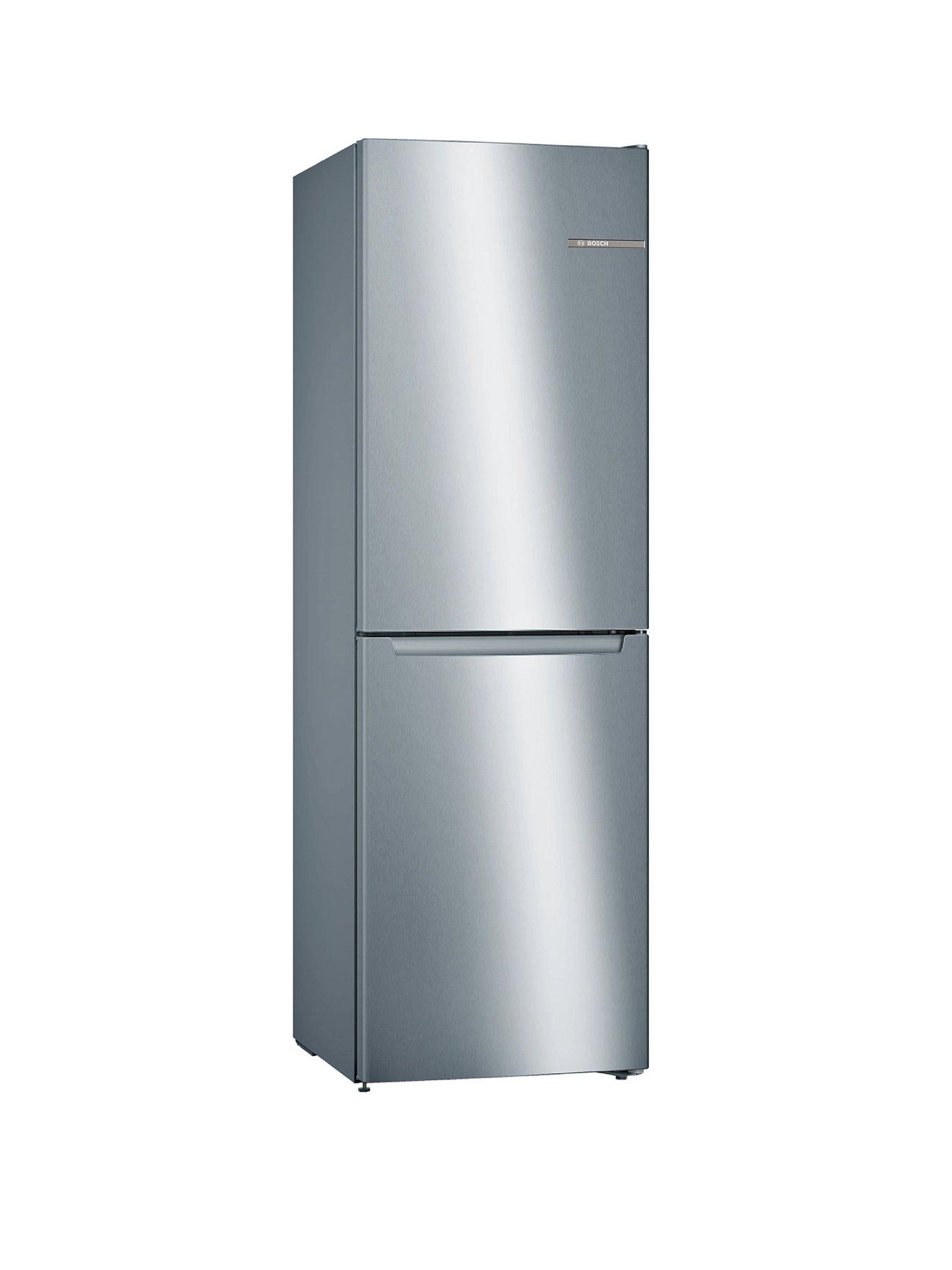 Bosch Series 2 KGN34NLEAG 186cm 50/50 Split, Frost Free Fridge Freezer - Inox - E Rated