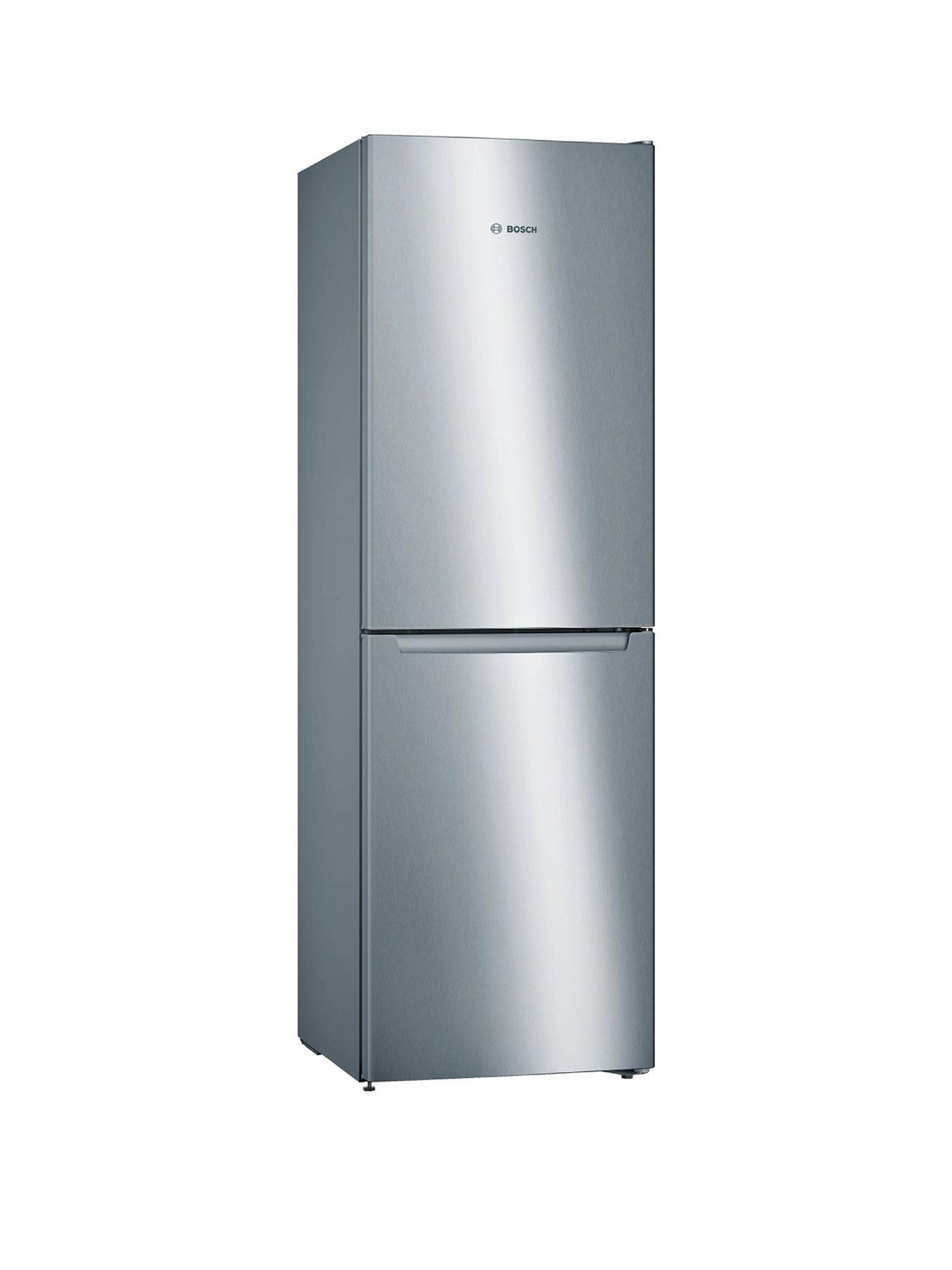 Bosch Series 2 KGN34NLEAG 50/50 Split, No Frost, 60cm Wide Fridge Freezer - Inox