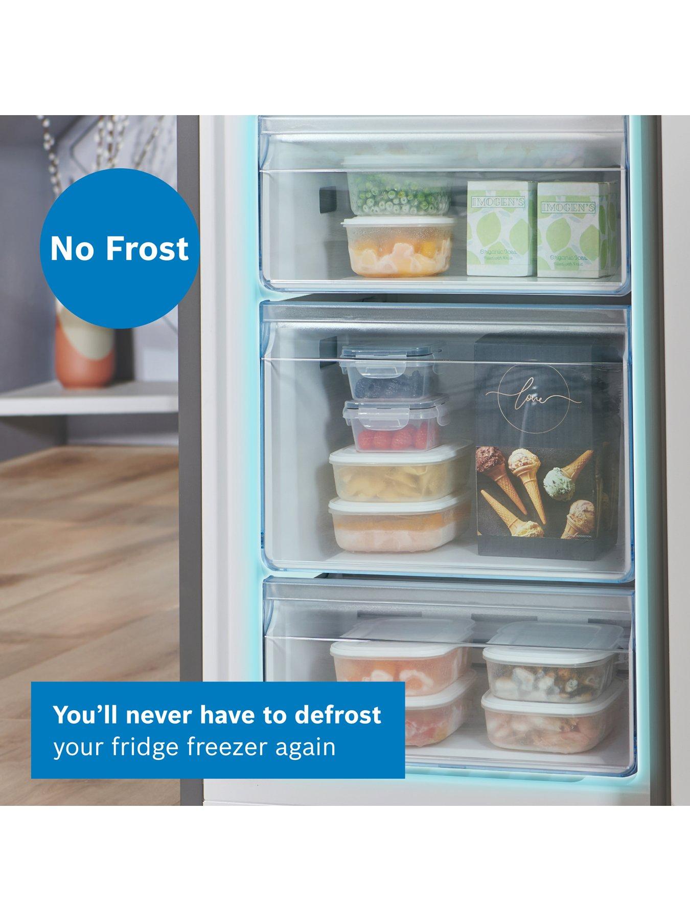 Image 4 of 8 of Bosch Series 2 KGN34NLEAG 50/50 Split, No Frost, 60cm Wide Fridge Freezer - Inox
