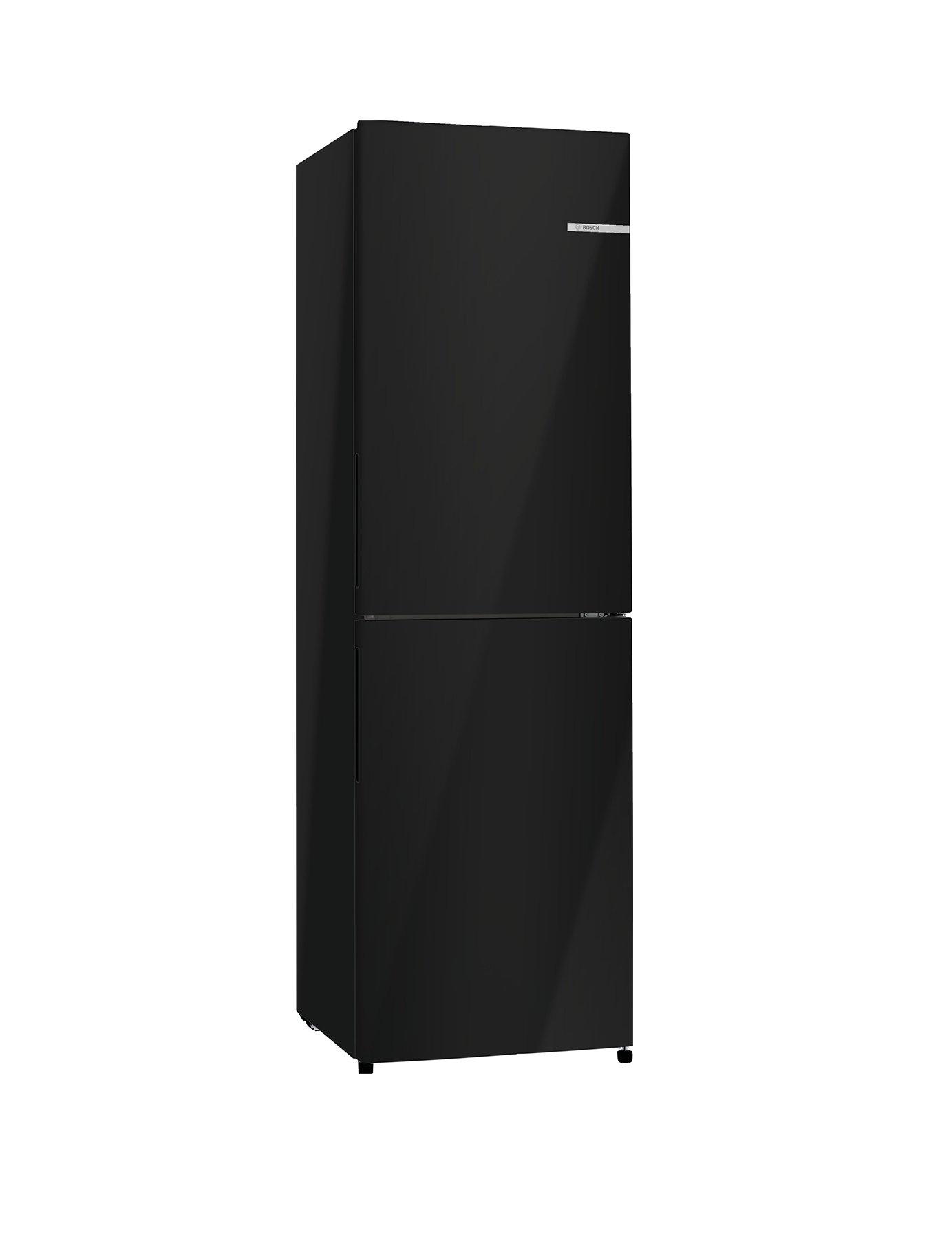 Product photograph of Bosch Series 2 Kgn27nbeag 50 50 Split No Frost 55cm Wide Fridge Freezer - Black from very.co.uk