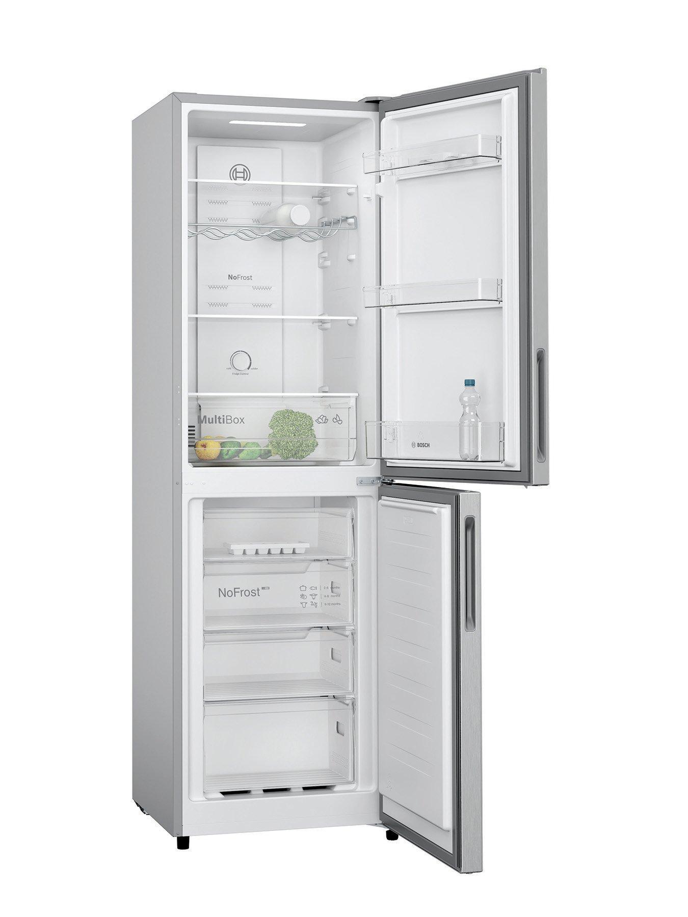 Image 2 of 4 of Bosch Series 2 KGN27NLEAG 50/50 Split, No Frost, 55cm Wide Fridge Freezer - Stainless Steel