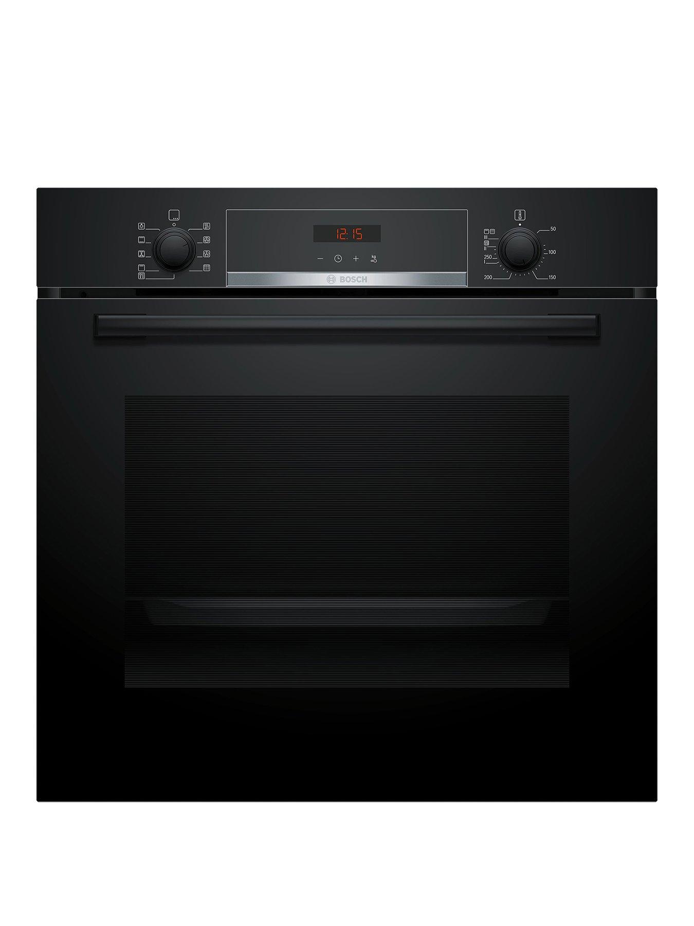 Product photograph of Bosch Hbs573bb0b Electronic Led Display 5 Functions Autopilot10 Single Oven - Black from very.co.uk