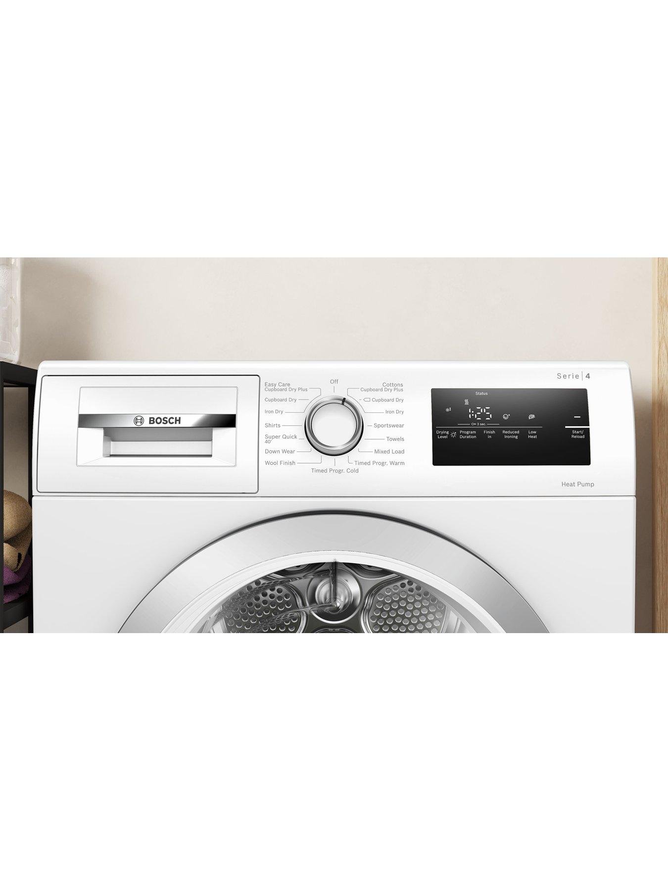 Image 3 of 7 of Bosch Series 4 WTH85223GB&nbsp;8kg Load, Heat Pump, Freestanding Tumble Dryer - White