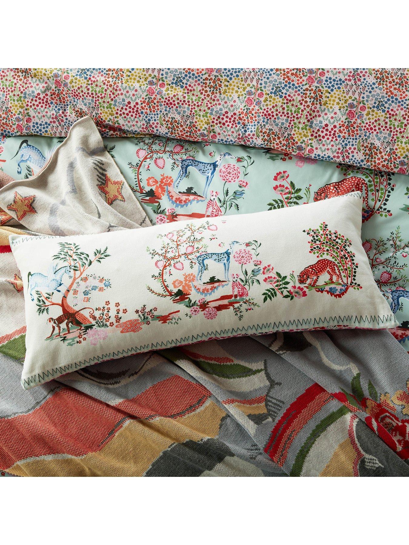 Product photograph of Cath Kidston Painted Kingdom Cushion from very.co.uk
