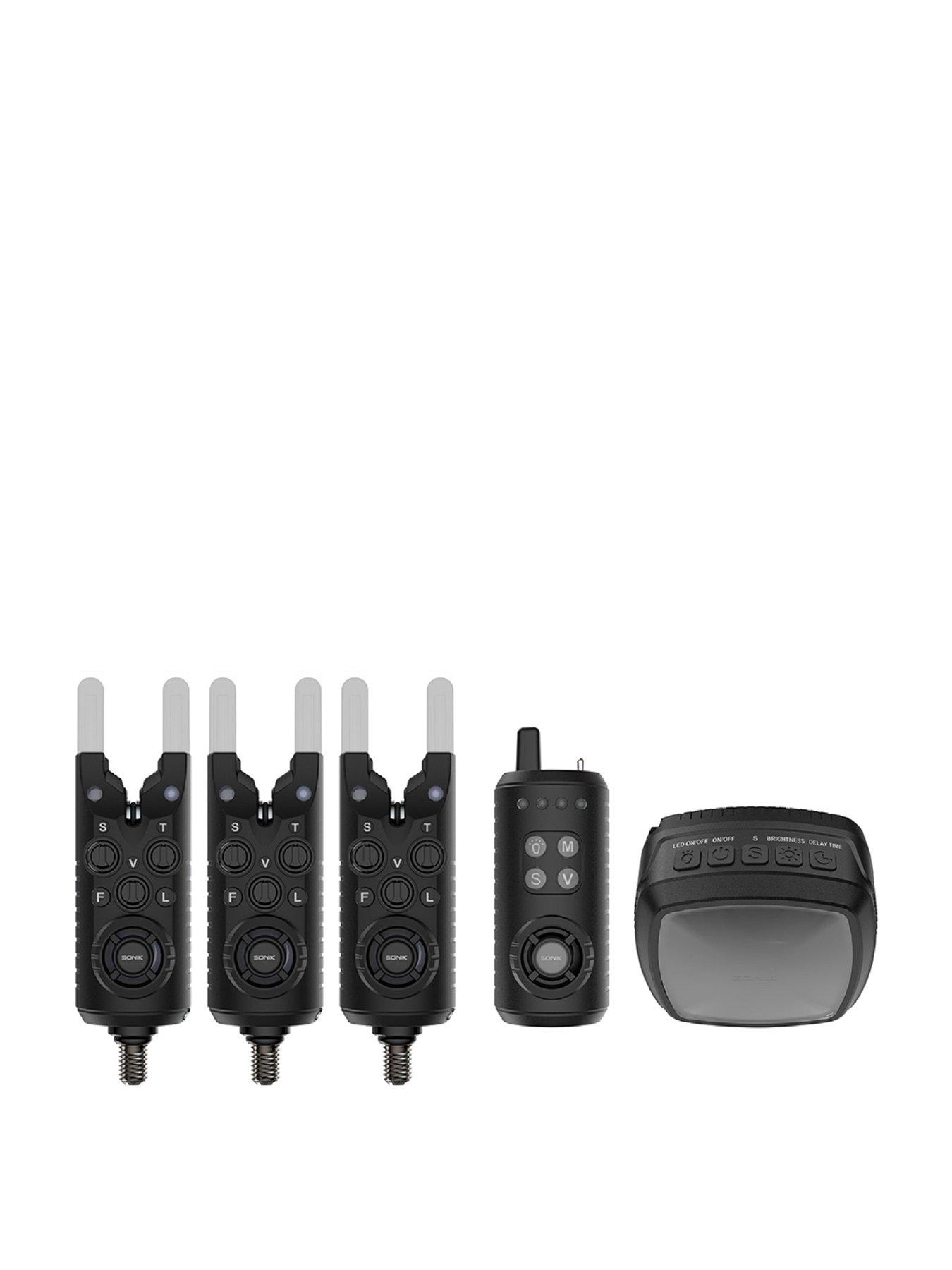 Image 1 of 3 of Sonik Gizmo 2 Fishing Bite&nbsp;Alarm Set 3+1 and Bivvy Lamp