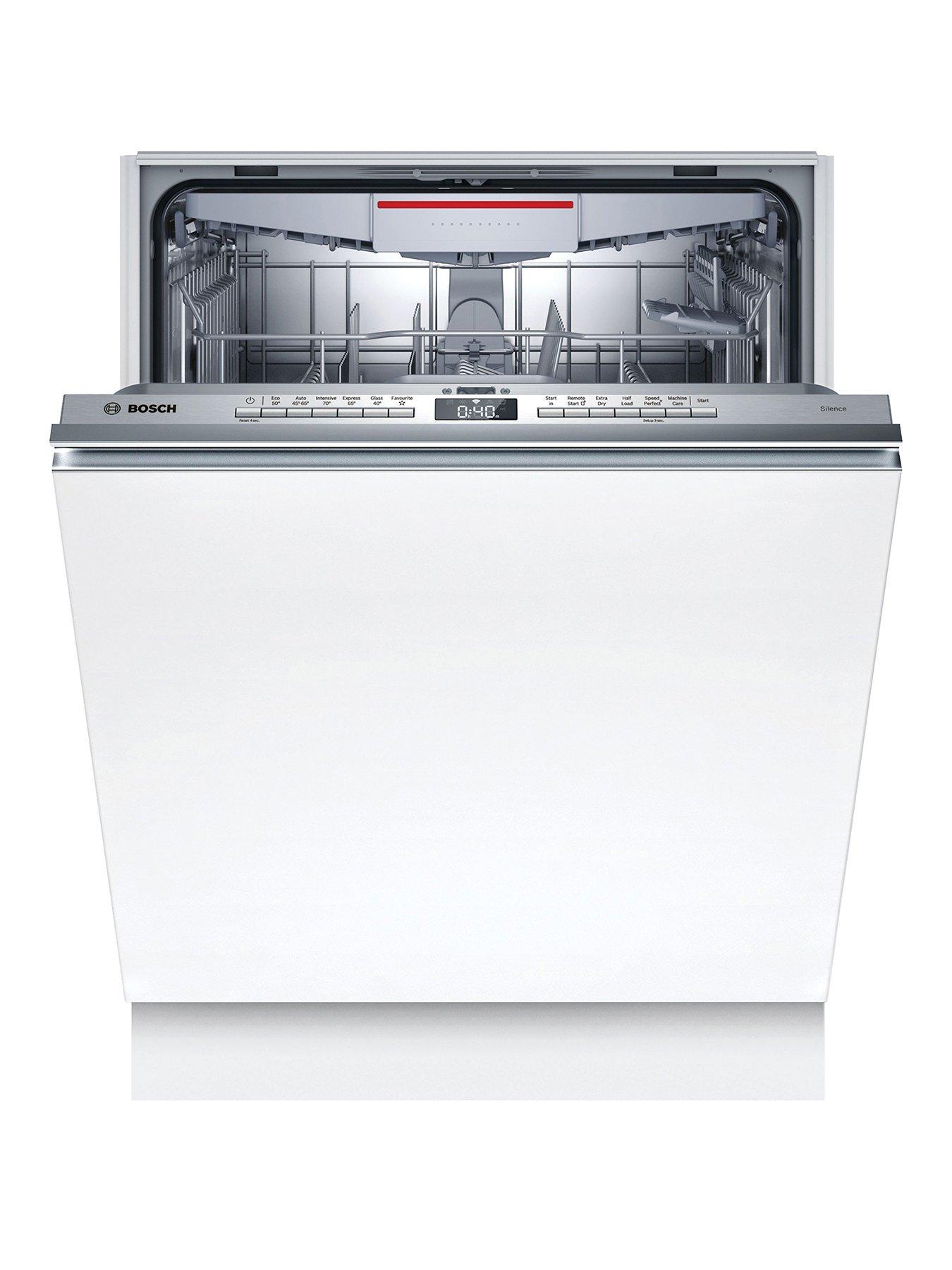 Product photograph of Bosch Smv4hvx38g 13-place Settings Integrated Dishwasher - Stainless Steel from very.co.uk