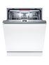  image of bosch-series-4-smv4hvx38g-13-place-settings-integrated-dishwasher-stainless-steel