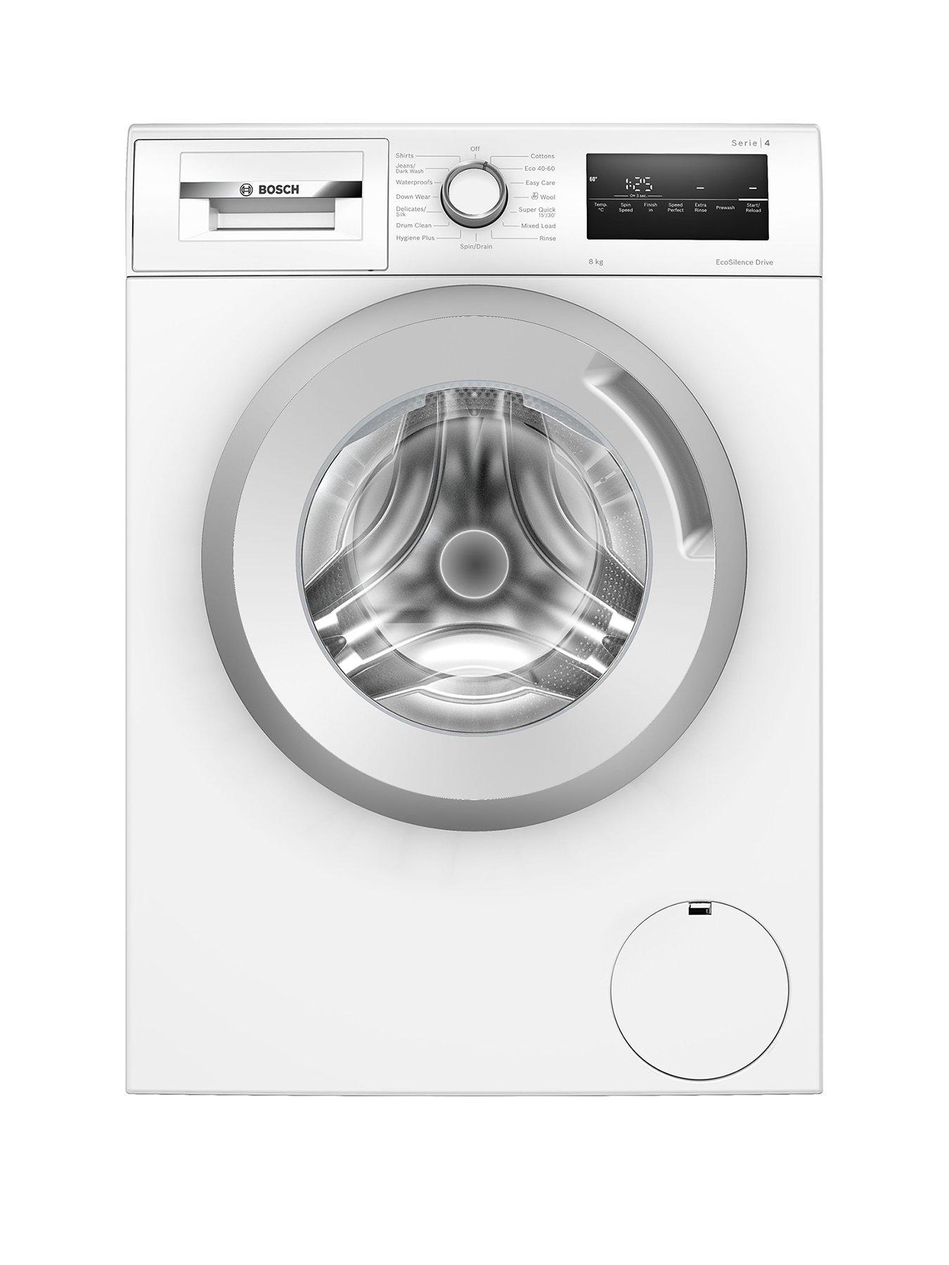 Product photograph of Bosch Wan28282gb 8kg Load 1400rpm Spin Freestanding Washing Machine - White from very.co.uk