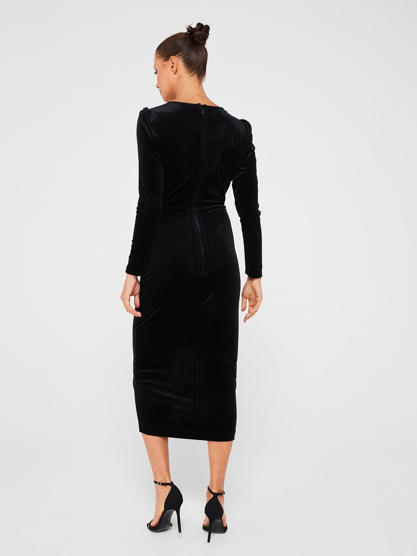 Very black midi store dress