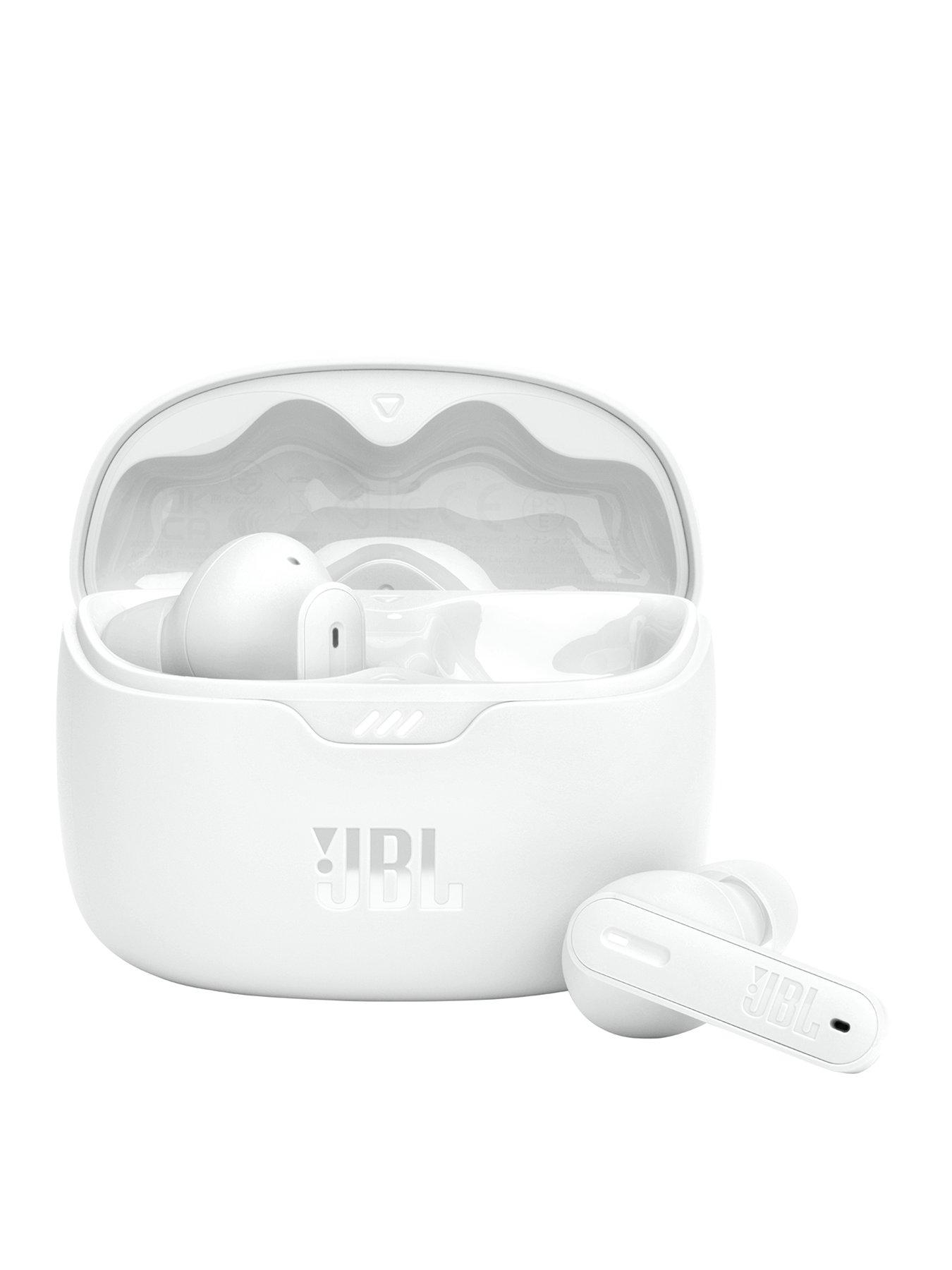 JBL Tune Beam True Wireless Active Noise Cancelling Earbuds Dual Microphones IP54 White Very