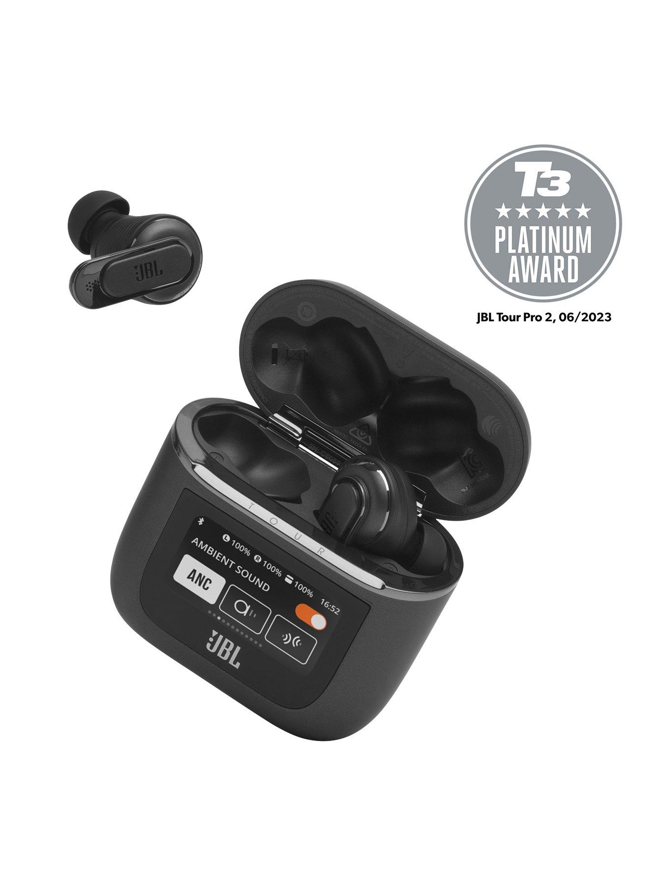 Image 4 of 7 of JBL TOUR PRO 2 TWS, True Adaptive Noise Canceling Earbuds with Wireless Charging, Black
