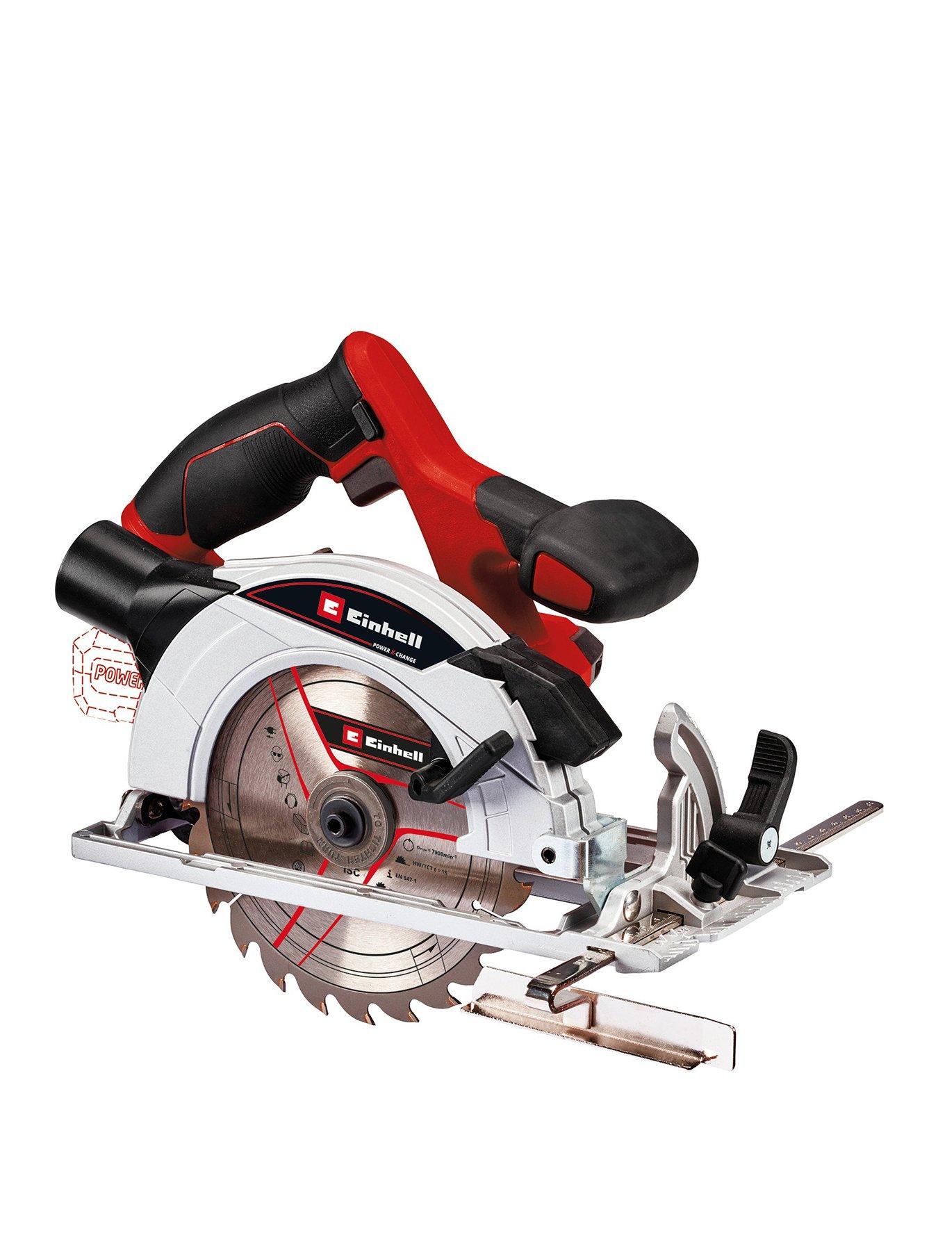 Product photograph of Einhell Pxc 18v 165mm Circular Saw - Including 2 5ah Battery And Charger from very.co.uk