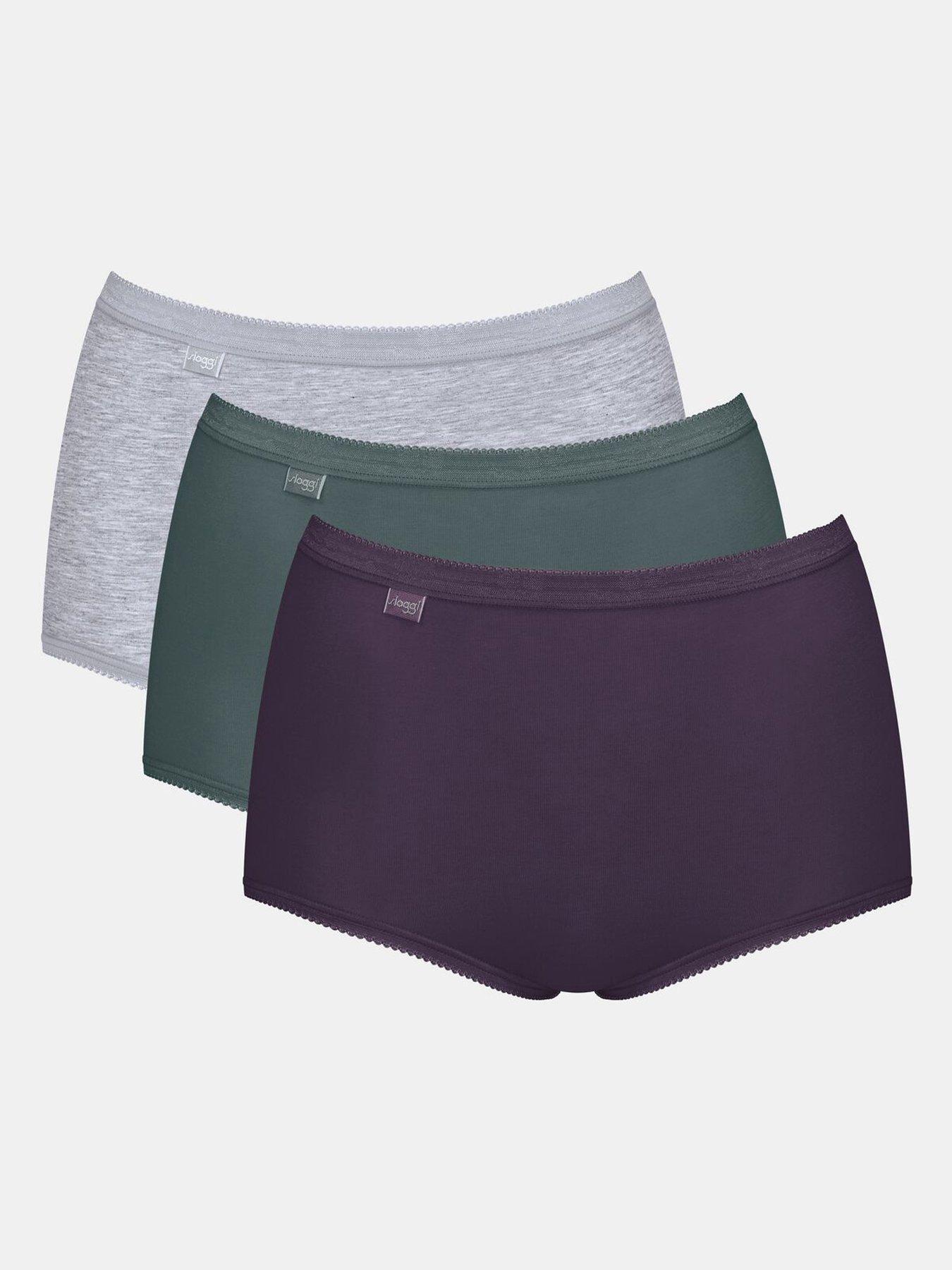 Sloggi Basic+ Knickers Midi Brief 95% Cotton Lightweight Underwear