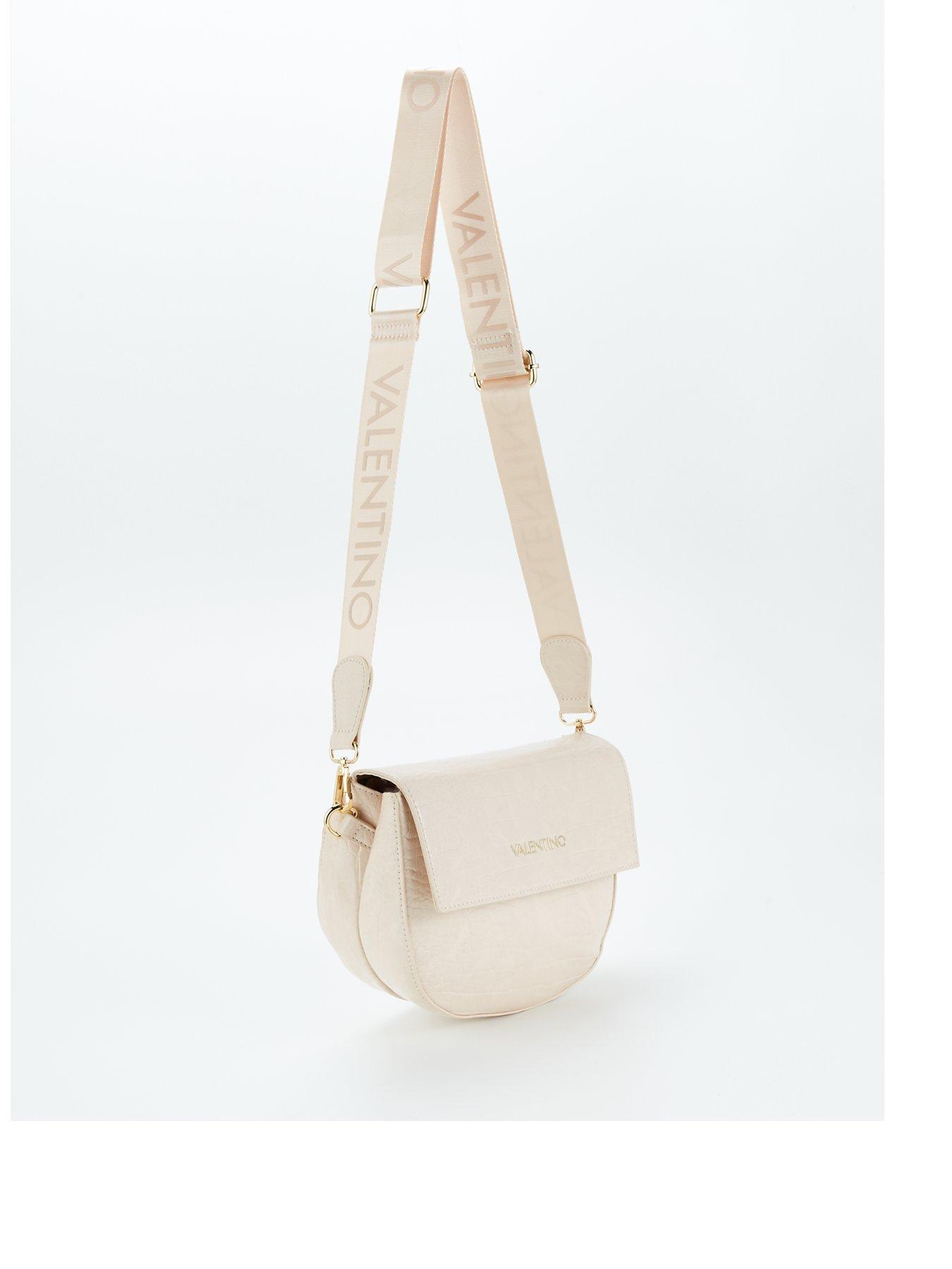 Valentino Vsling Saddle Bag in Light Ivory