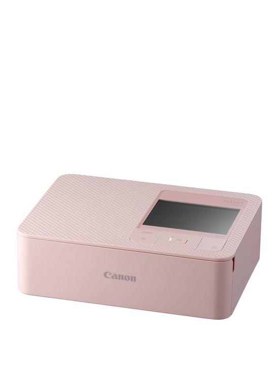 front image of canon-selphy-cp1500-compact-wifi-photo-printer-pink