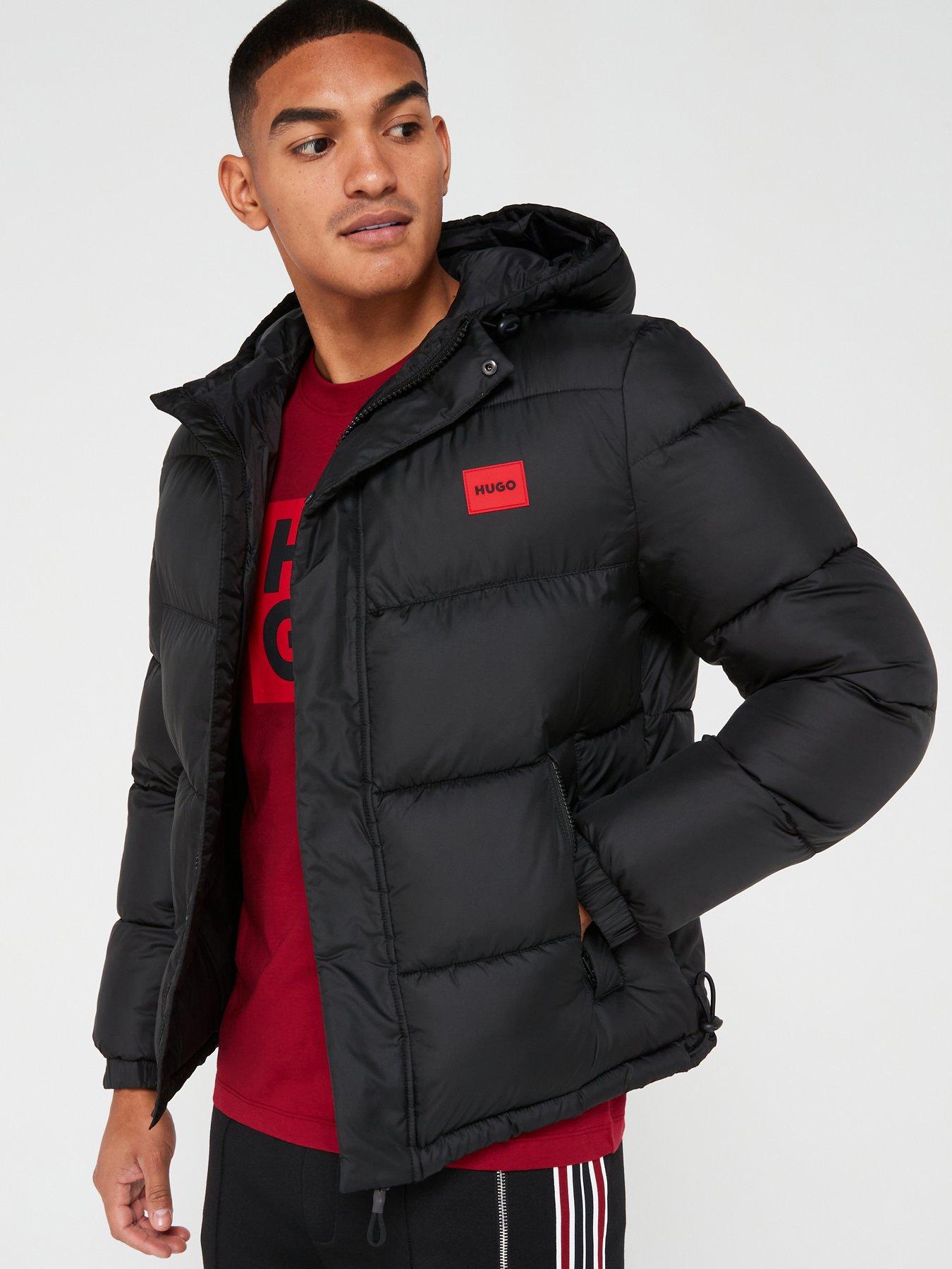 EA7 Emporio Armani Core Id Logo Padded Hooded Jacket - Navy