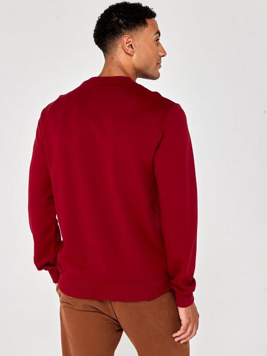 stillFront image of hugo-large-logo-sweatshirt--red