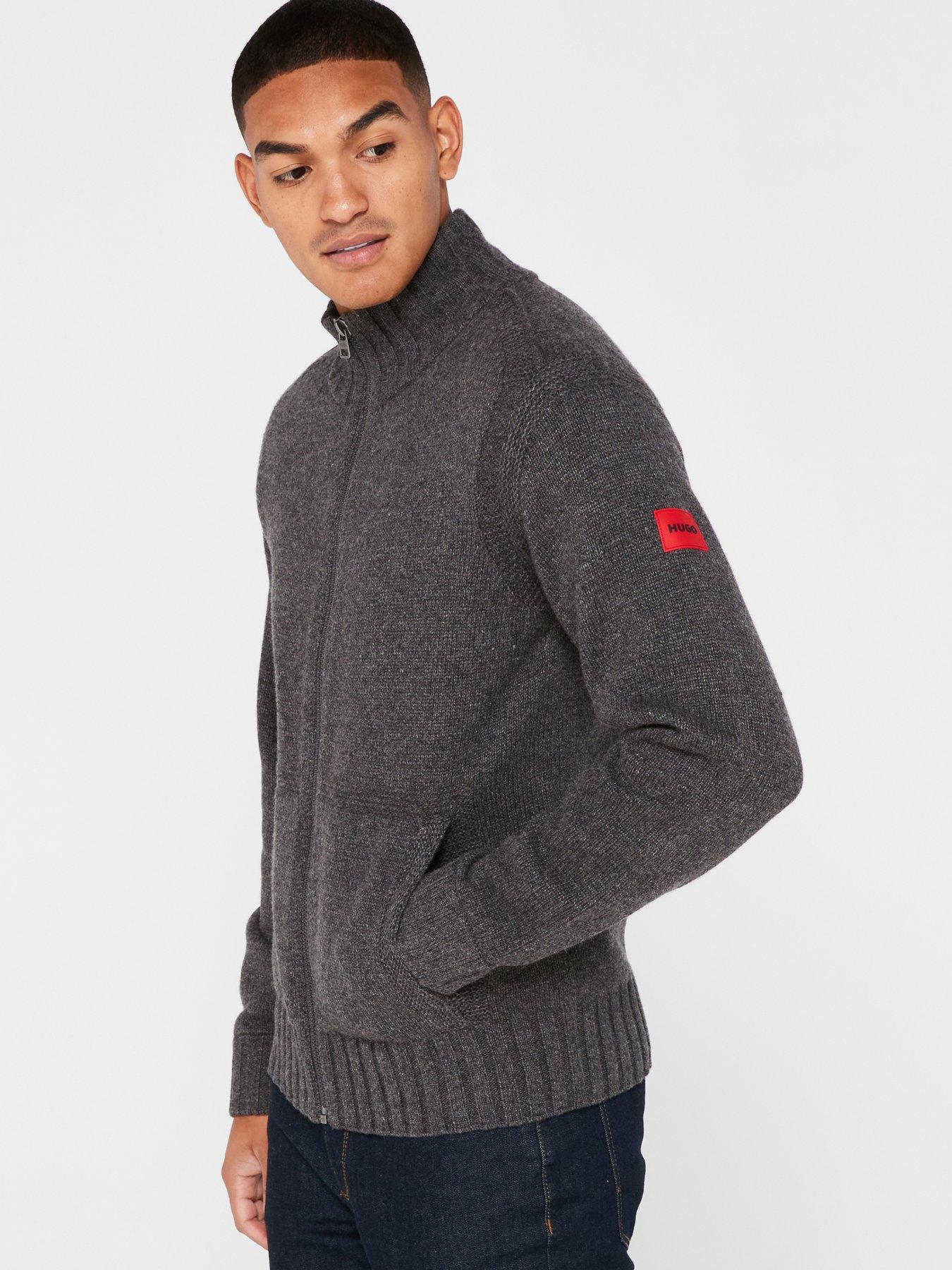 BOSS Medesimo Zip Thru Cardigan Black very