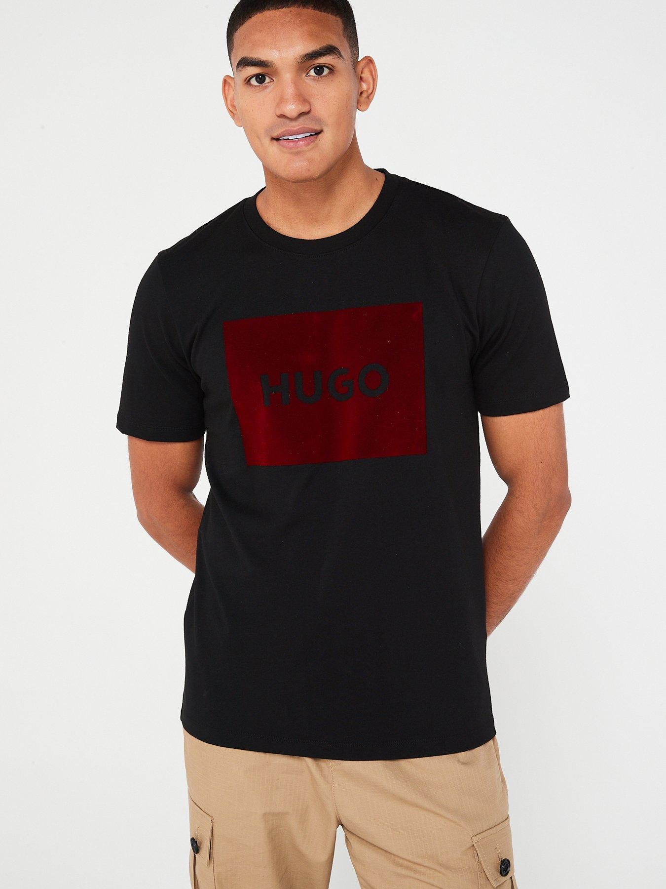 Hugo Dulive V Large Logo T-shirt - Black 