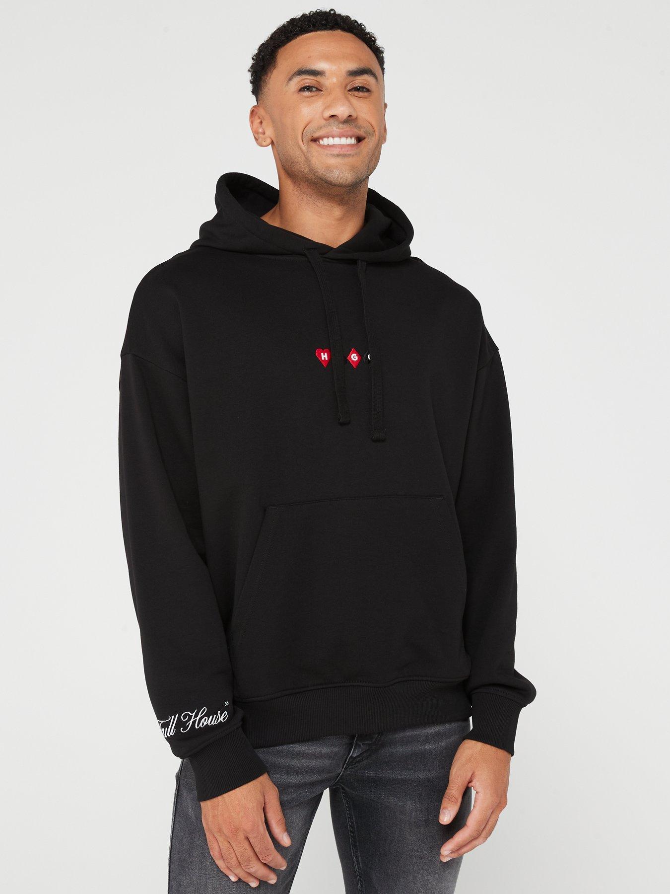 HUGO Deewax Overhead Hoodie - Black | Very.co.uk