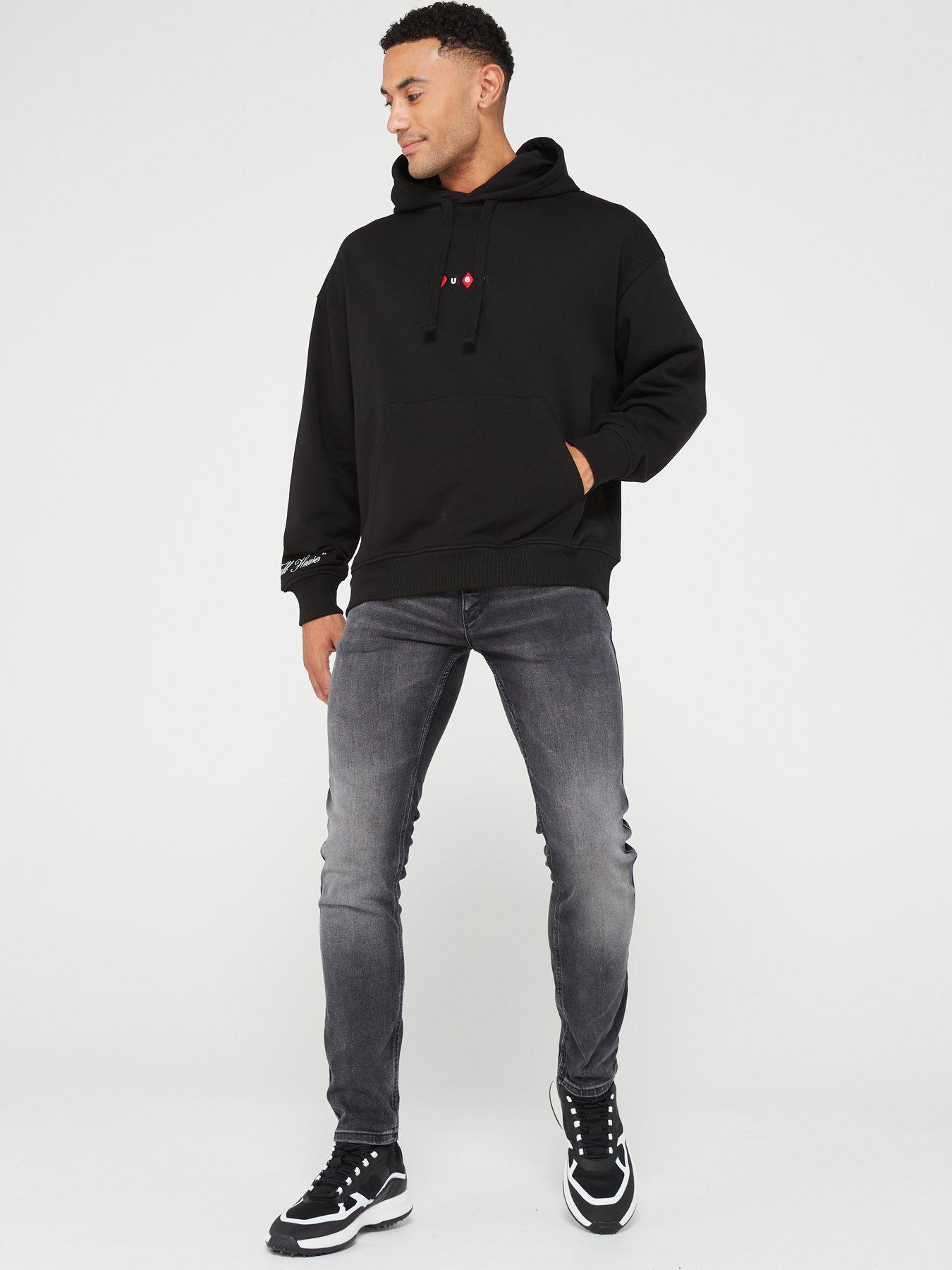 HUGO Deewax Overhead Hoodie - Black | Very.co.uk