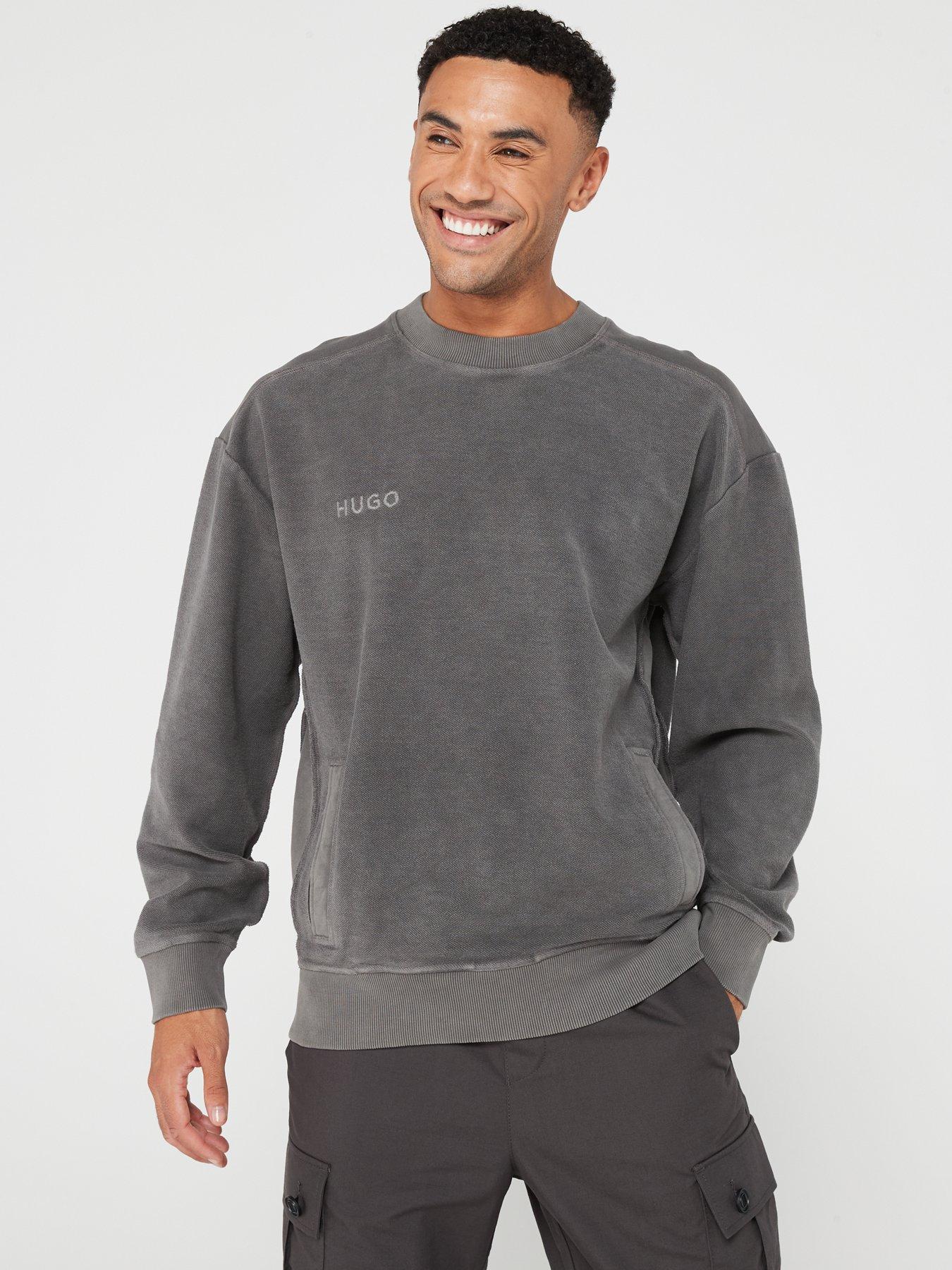 HUGO Delphonso Sweatshirt - Dark Grey | very.co.uk