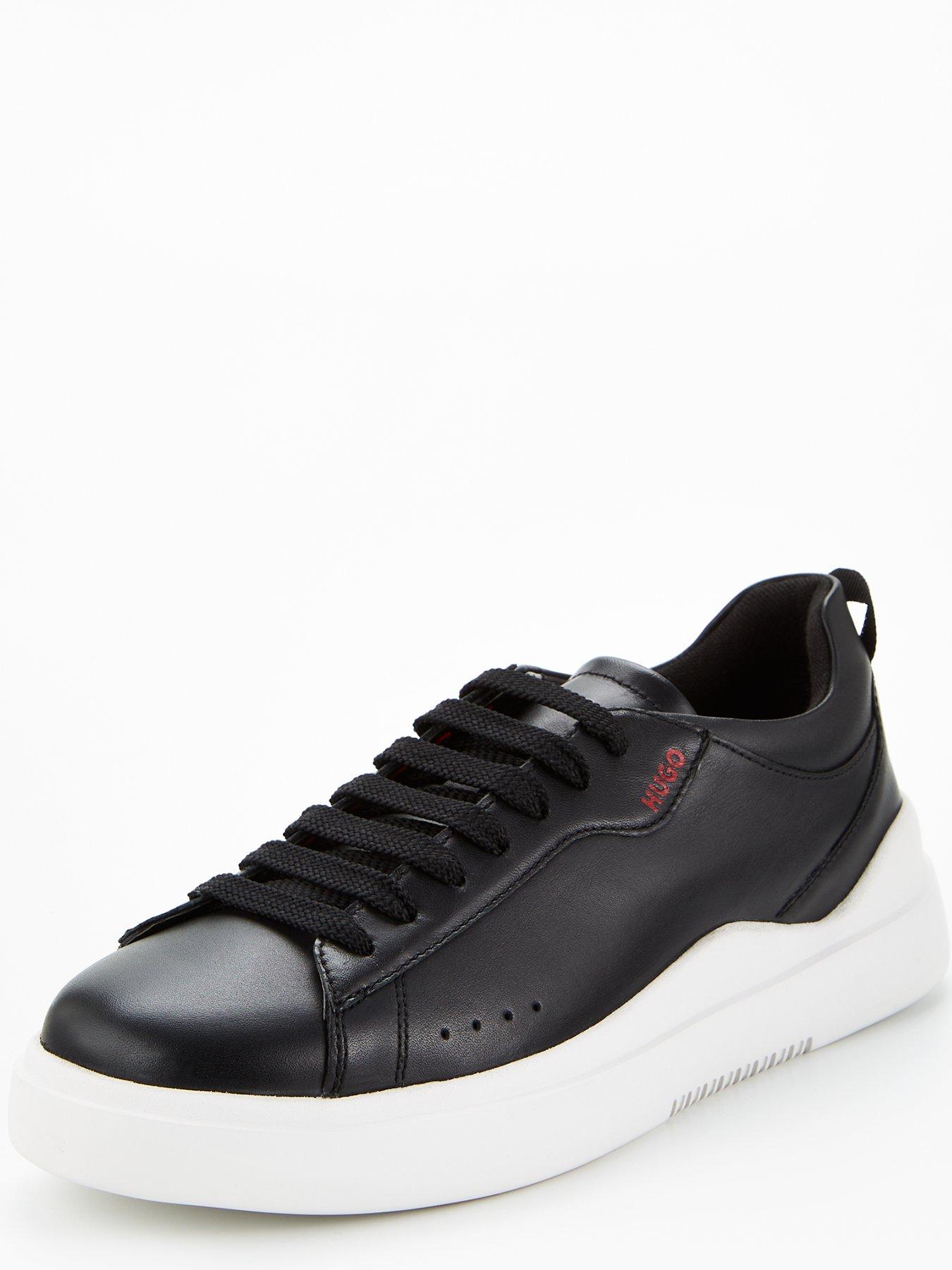 Image 2 of 6 of HUGO Blake Leather Trainer - Black/White
