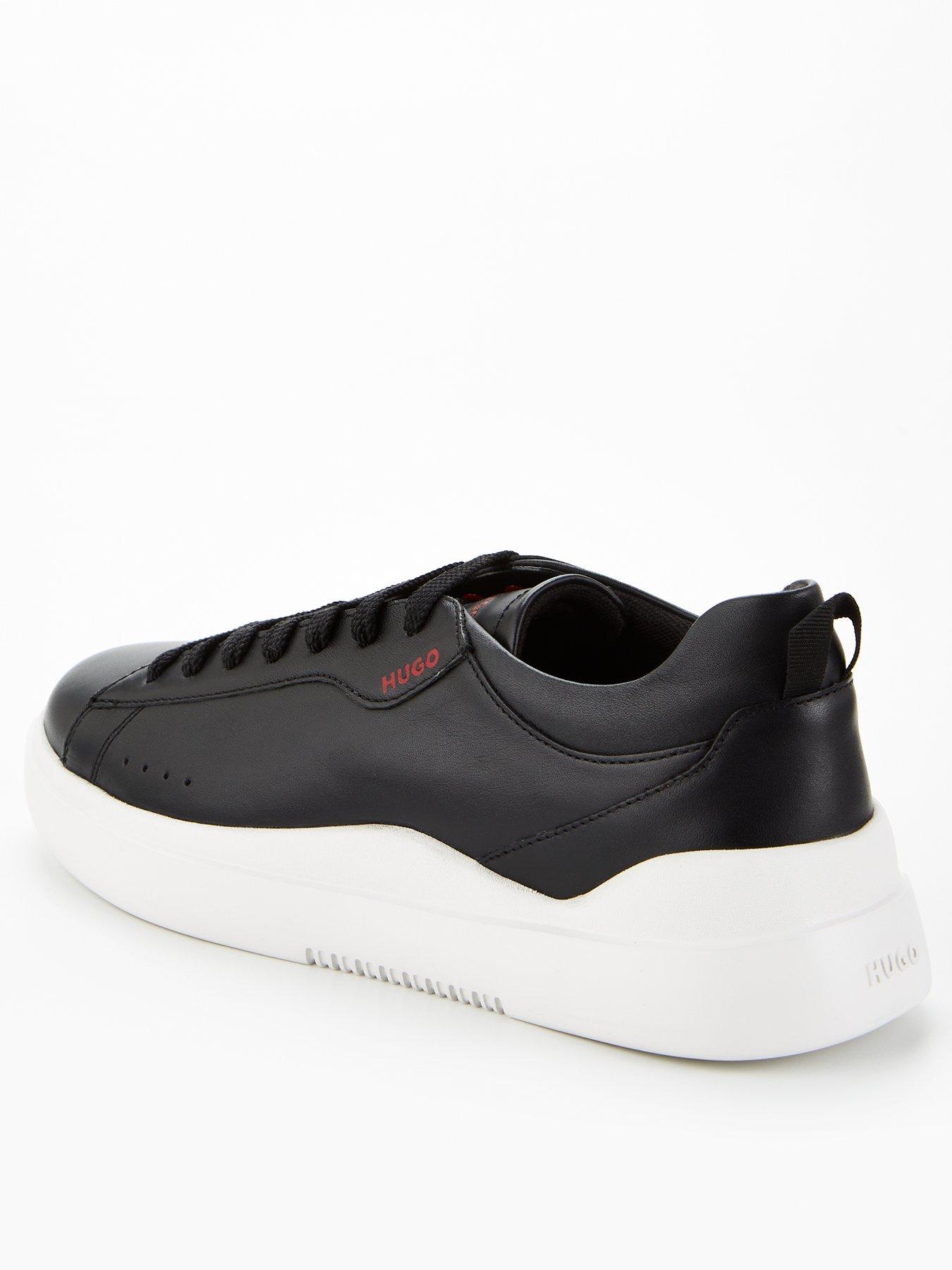 Image 3 of 6 of HUGO Blake Leather Trainer - Black/White
