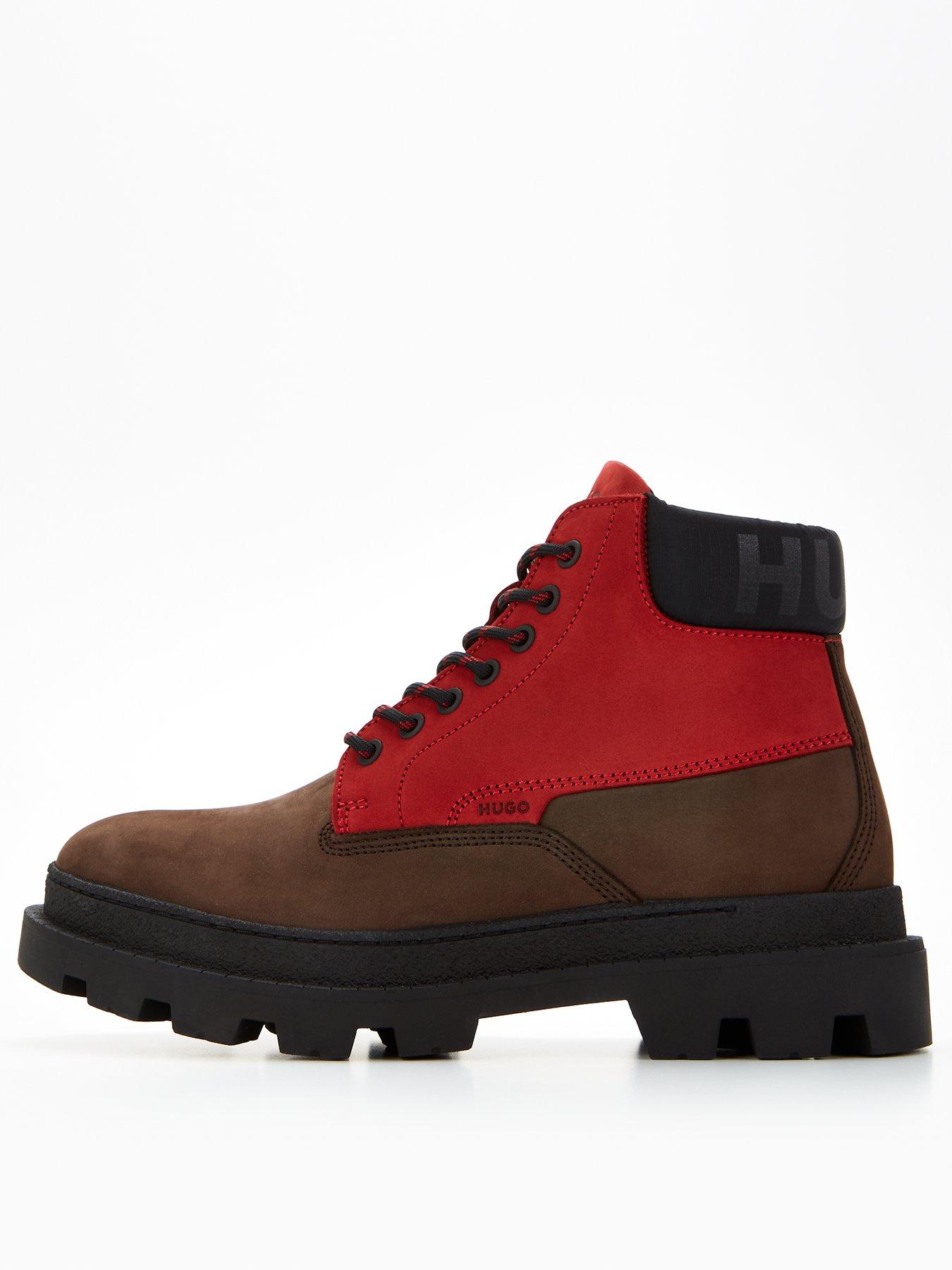 Hugo boss sales red boots