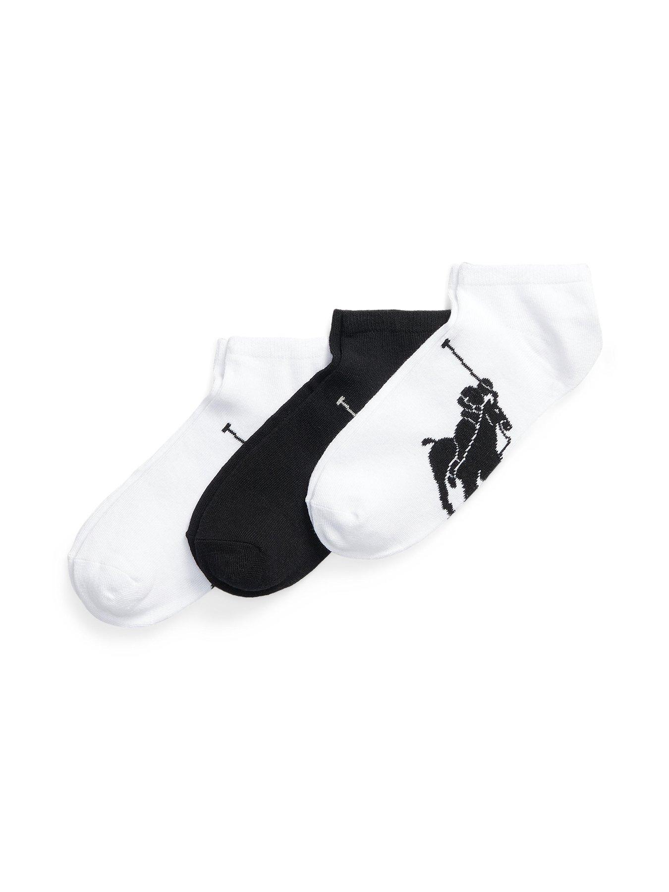 undefined 3 Pack Large Logo Trainer Sock - Multi