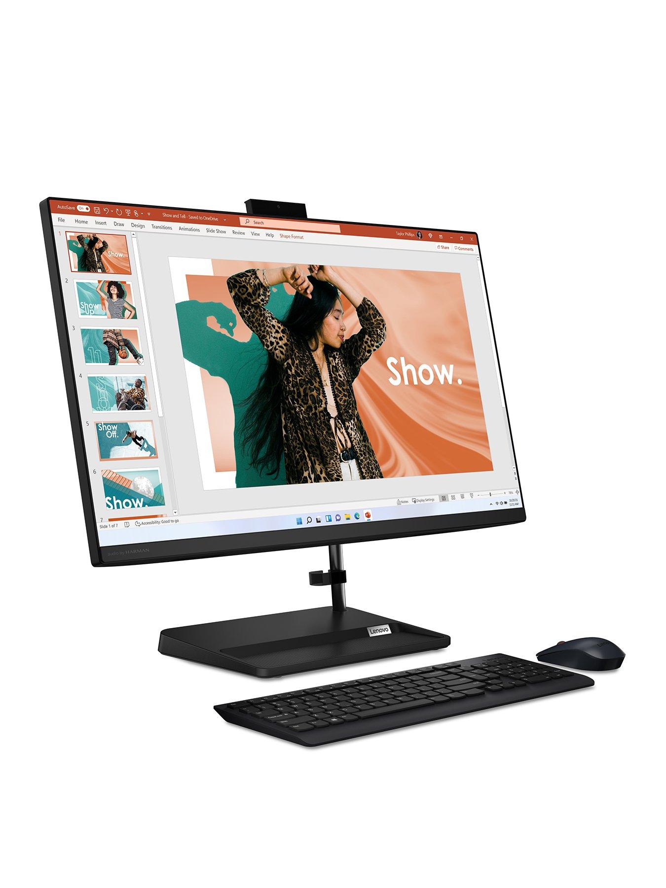 Lenovo IdeaCentre AIO Intel Core i5 8GB 512GB fast SSD storage 