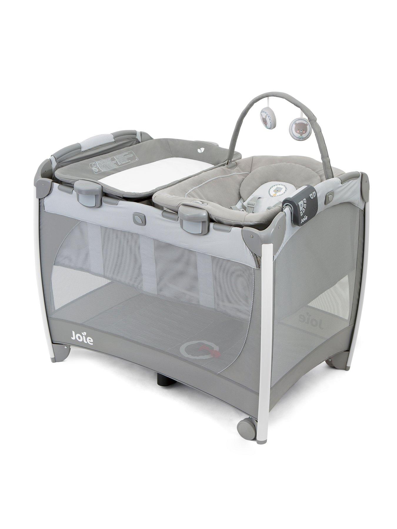 Product photograph of Joie Excursion Change And Bounce Travel Cot - Portrait from very.co.uk
