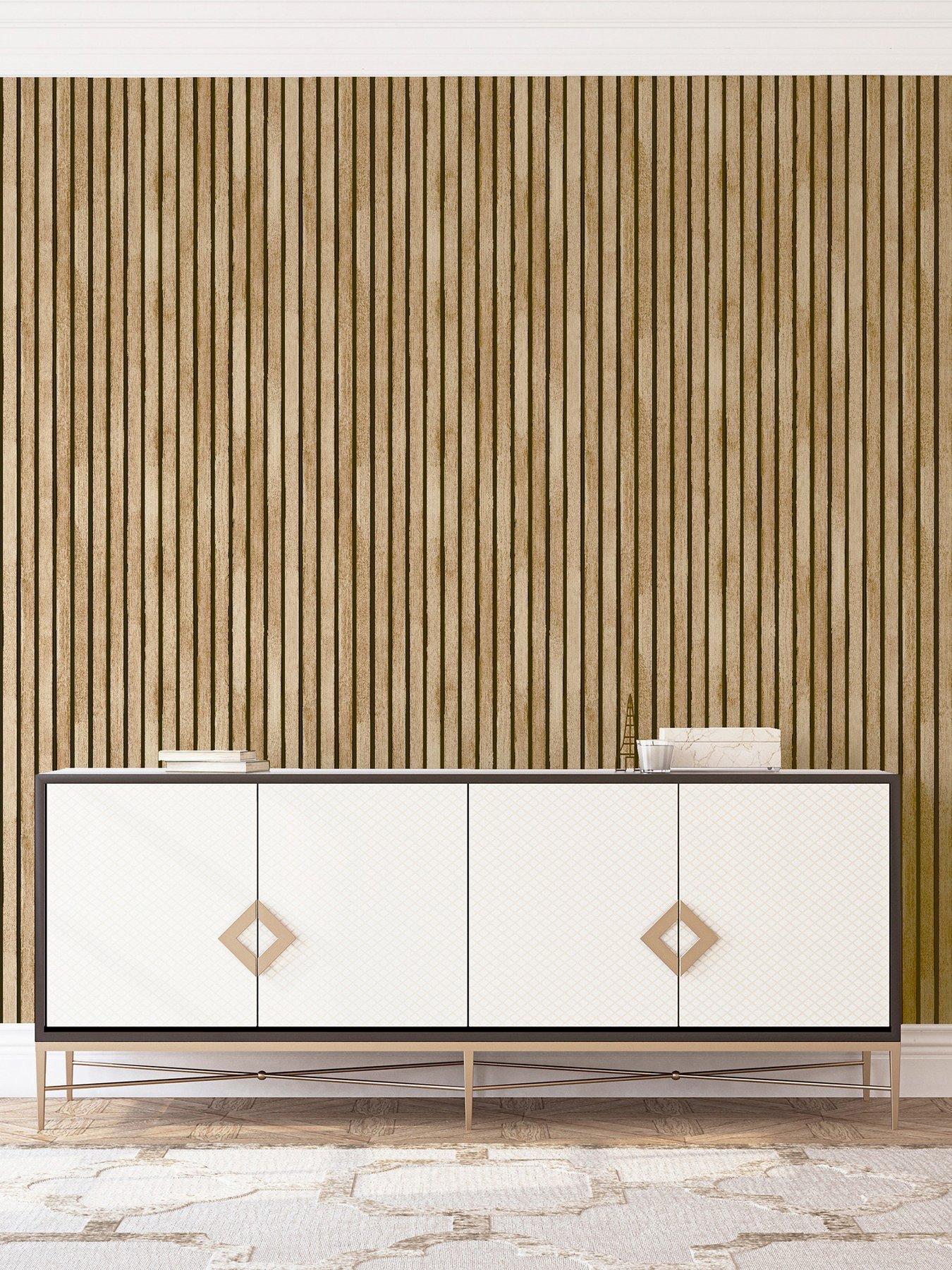 Image 5 of 7 of ARTHOUSE Wood Slats Wallpaper &ndash; Natural