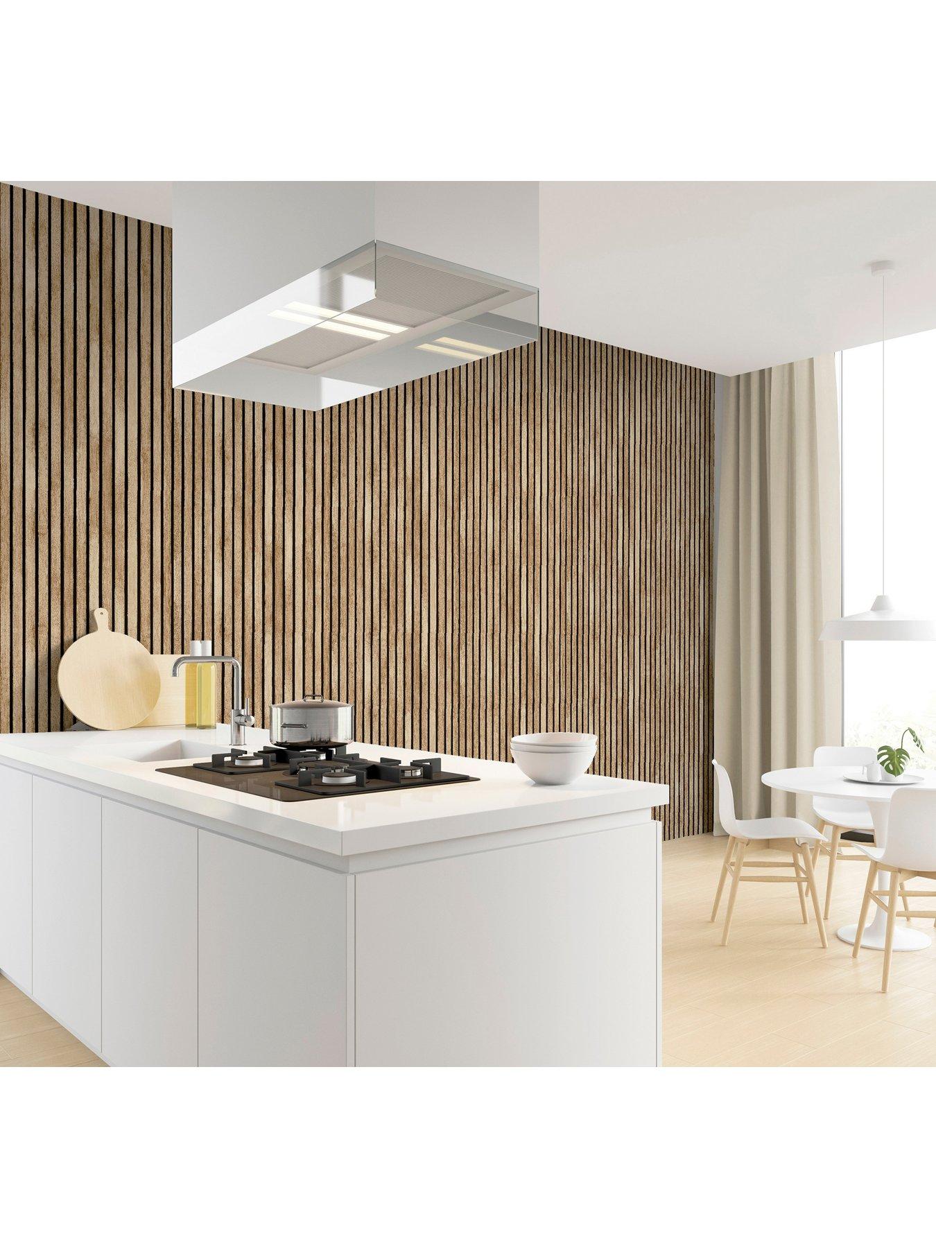 Image 7 of 7 of ARTHOUSE Wood Slats Wallpaper &ndash; Natural