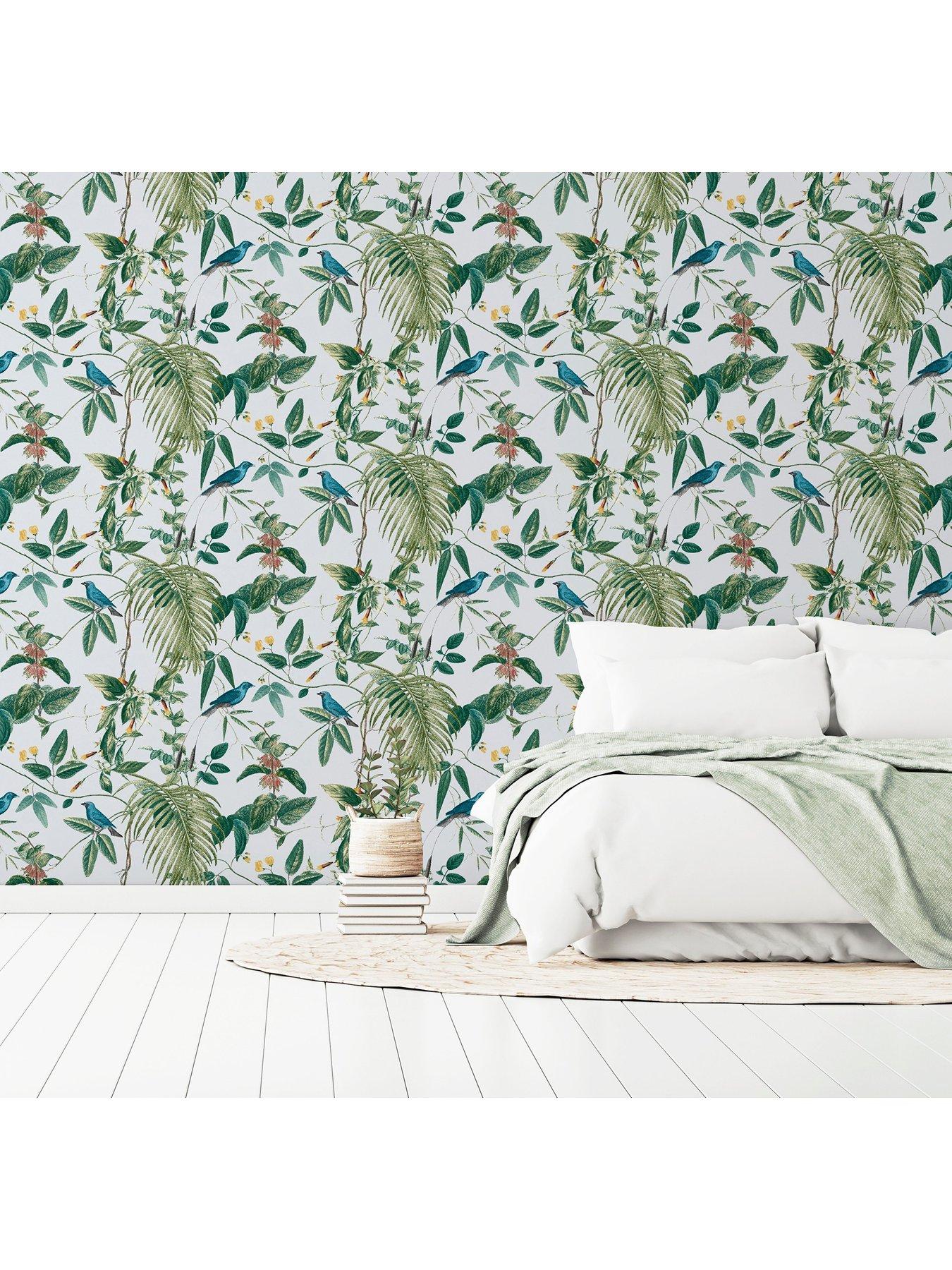 Product photograph of Arthouse Exotic Garden Blue Wallpaper from very.co.uk