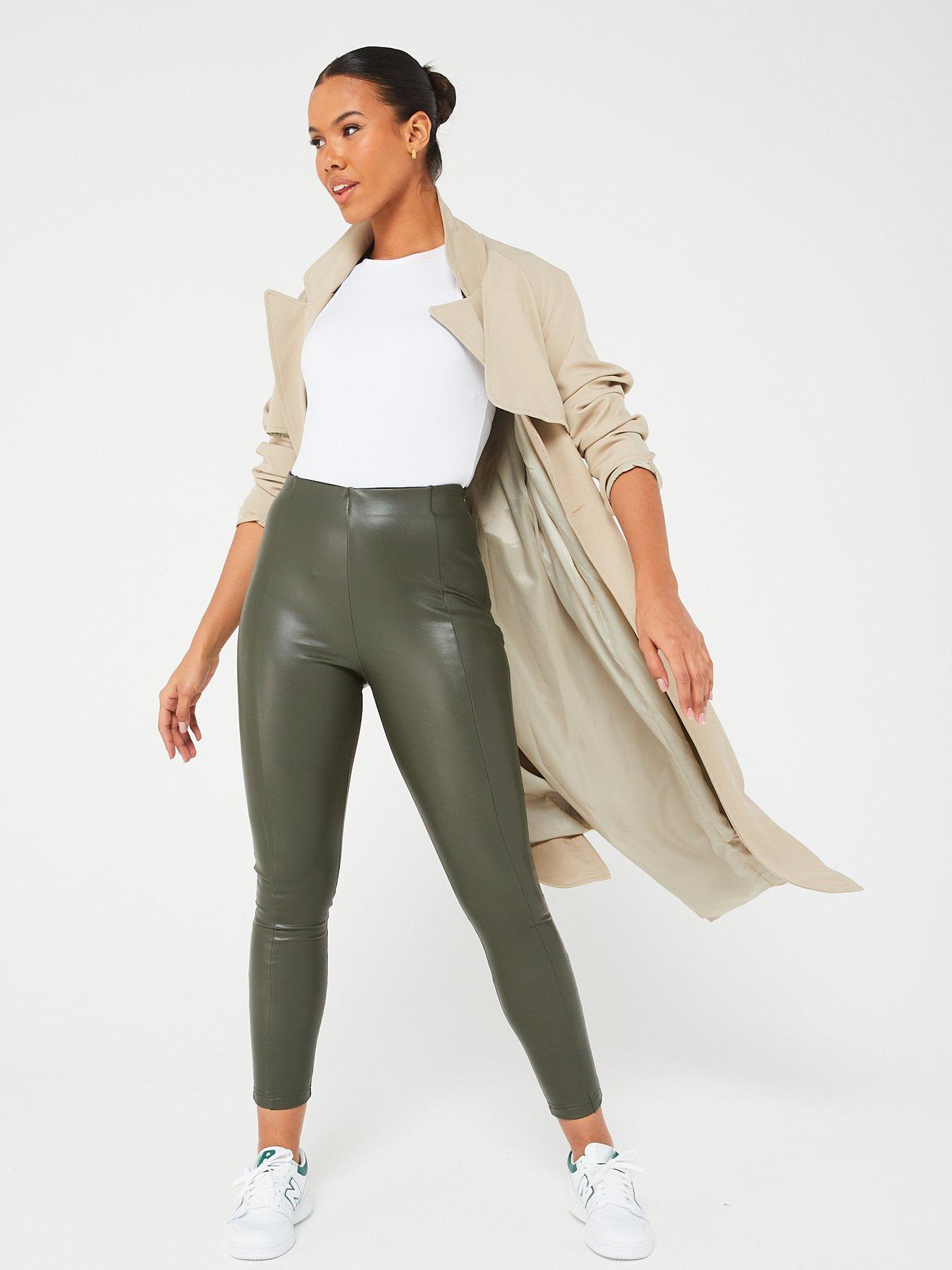 Faux leather shop leggings sale