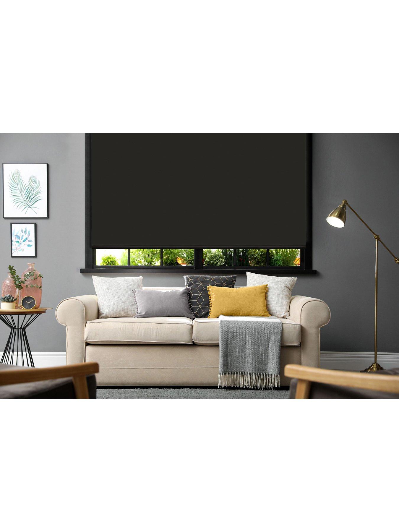 Very Home Plain Blackout Roller Blind