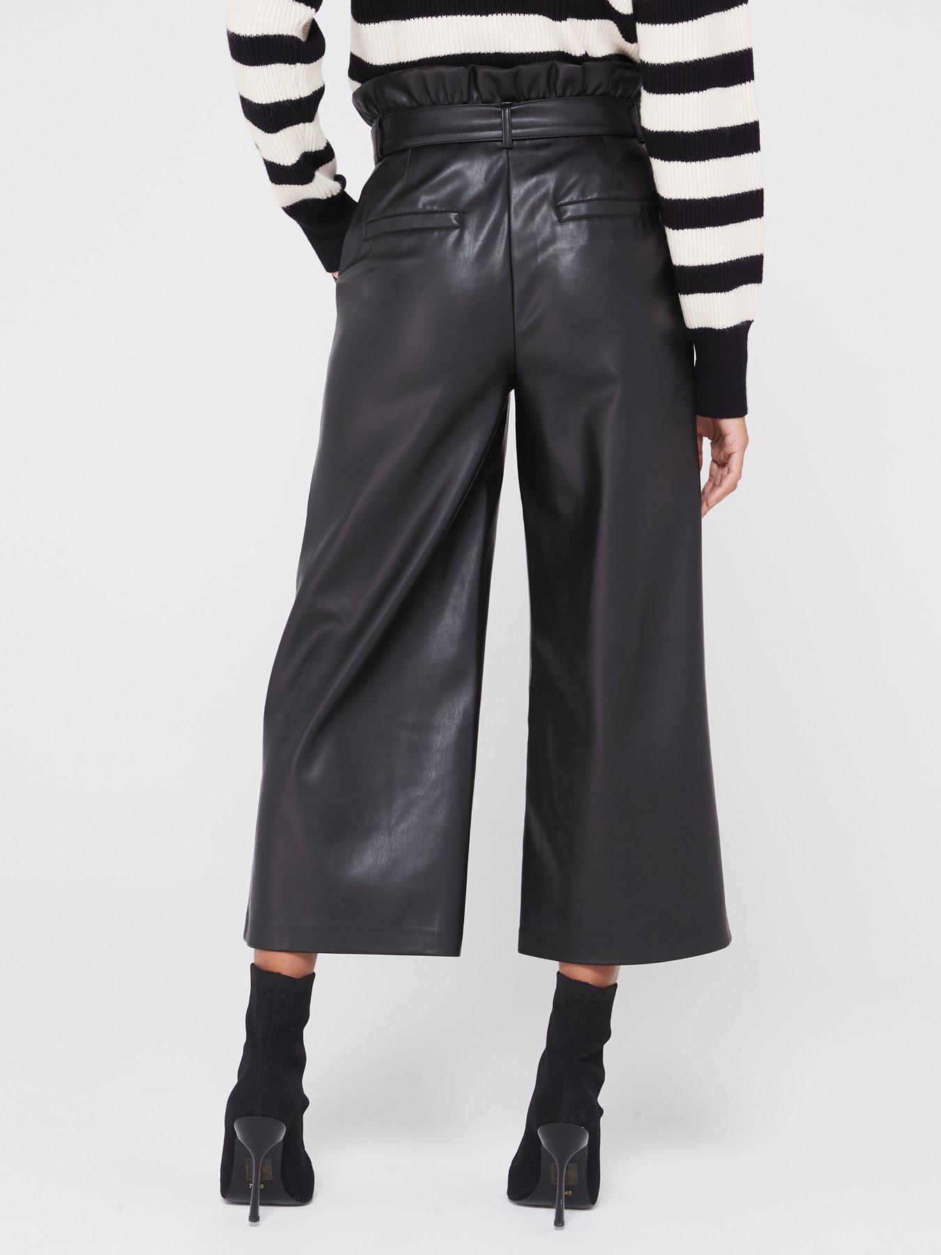 Belted clearance cropped trousers